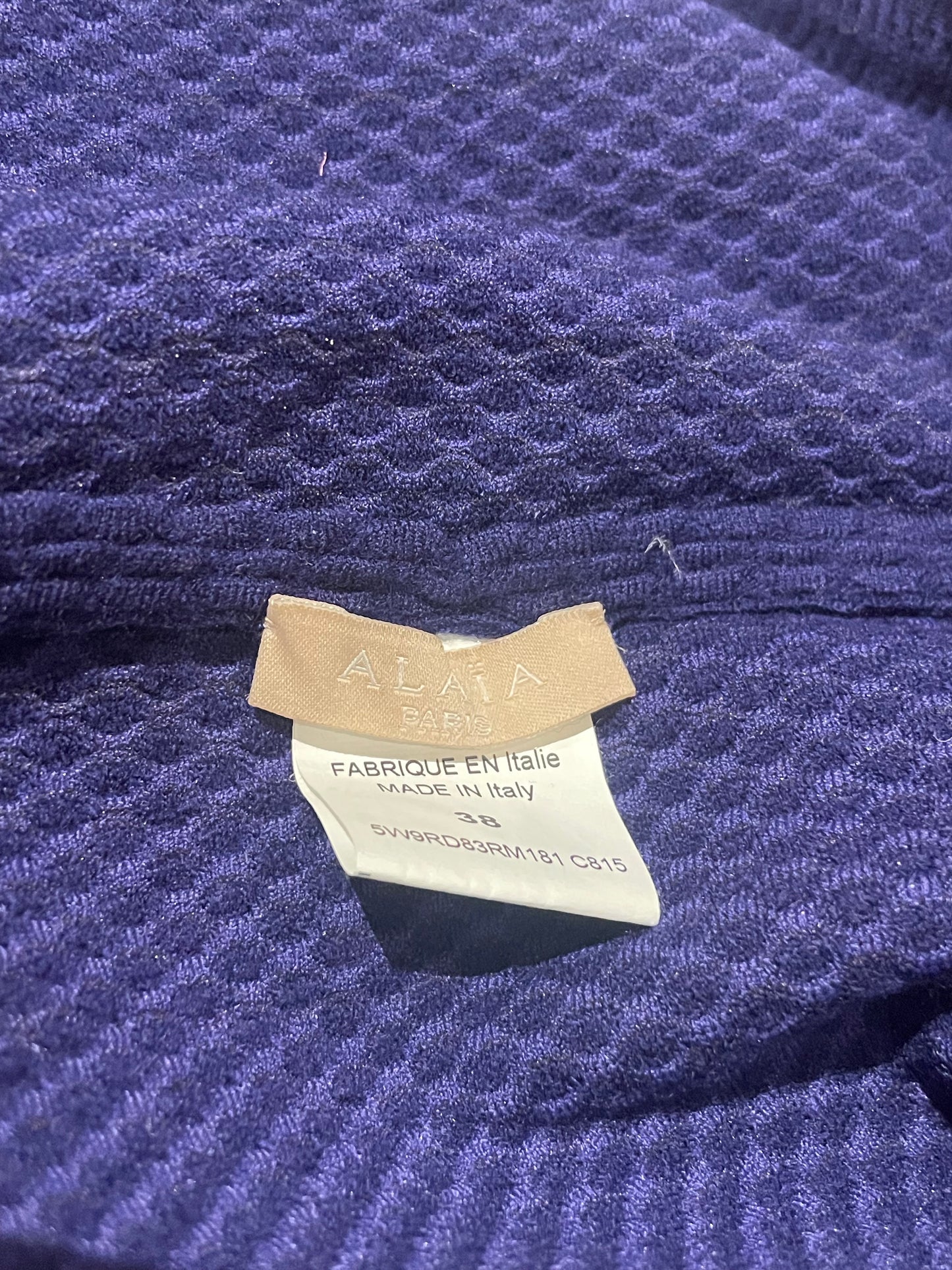 Alaia Paris Purple Knit Dress UK 10 image 3