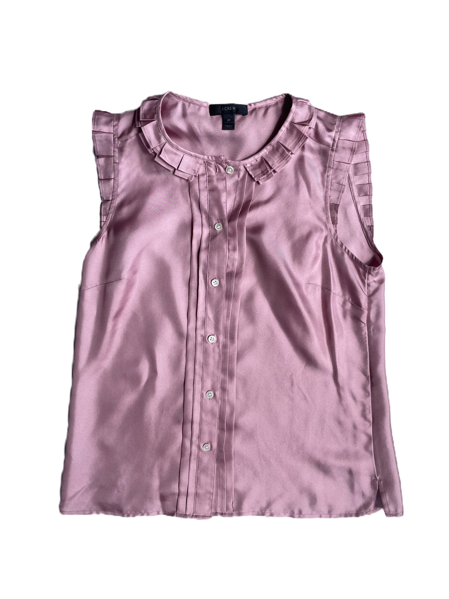 New With Tags J.Crew Silk Blouse XXS image 0