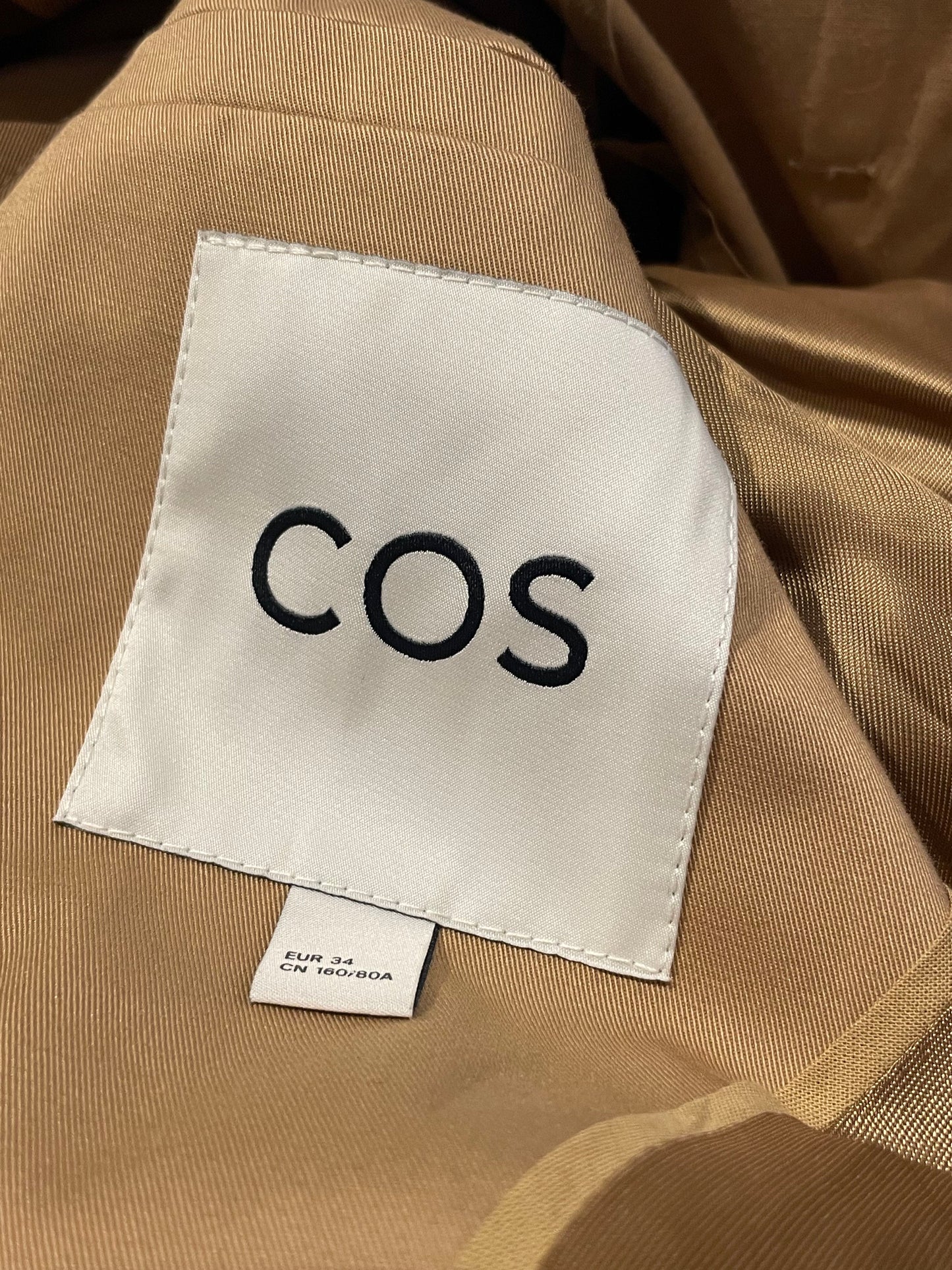 COS Beige Trench Coat UK 6 image 2