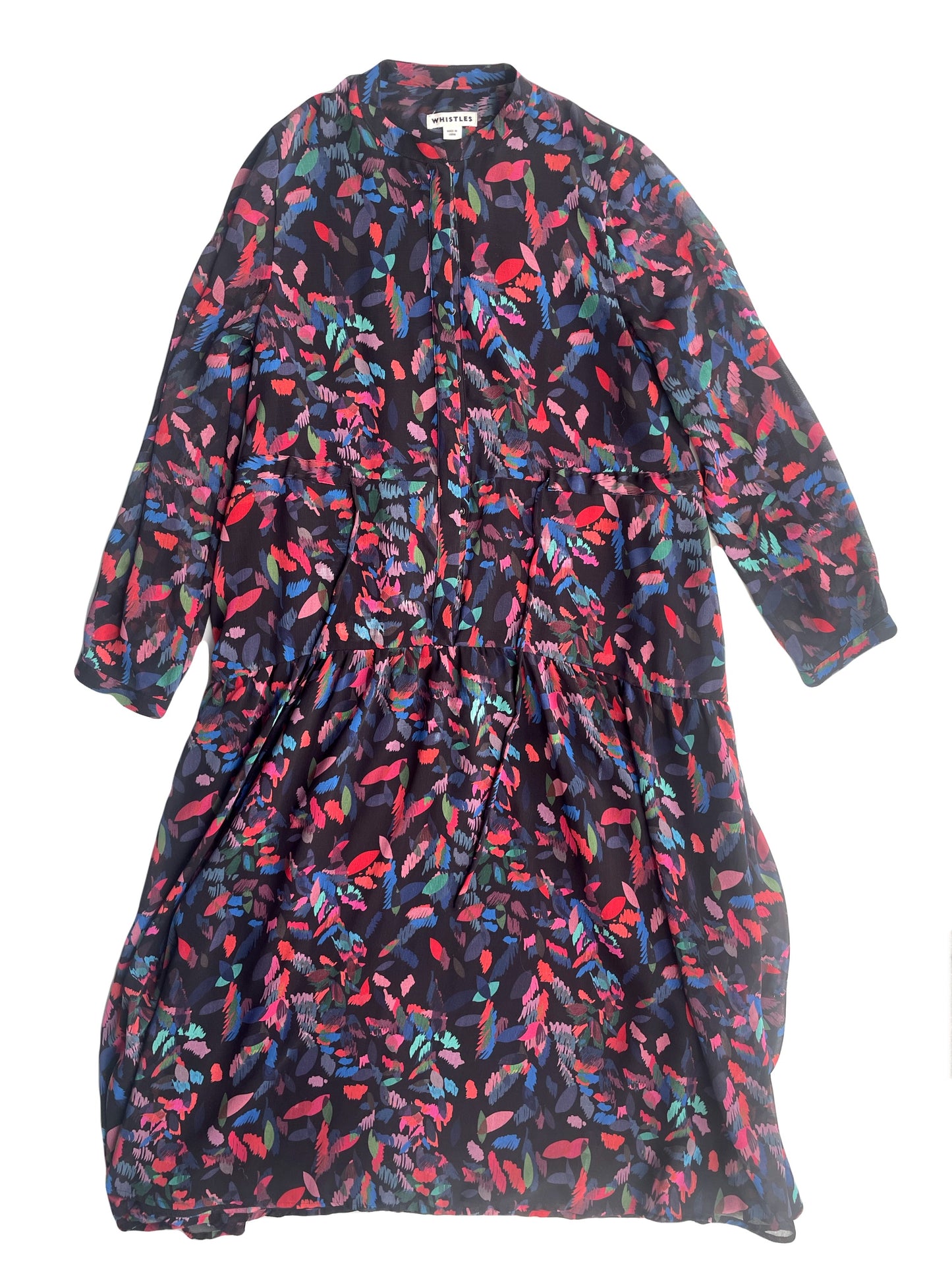 Whistles Print Midi Shirt Dress UK 6 image 0