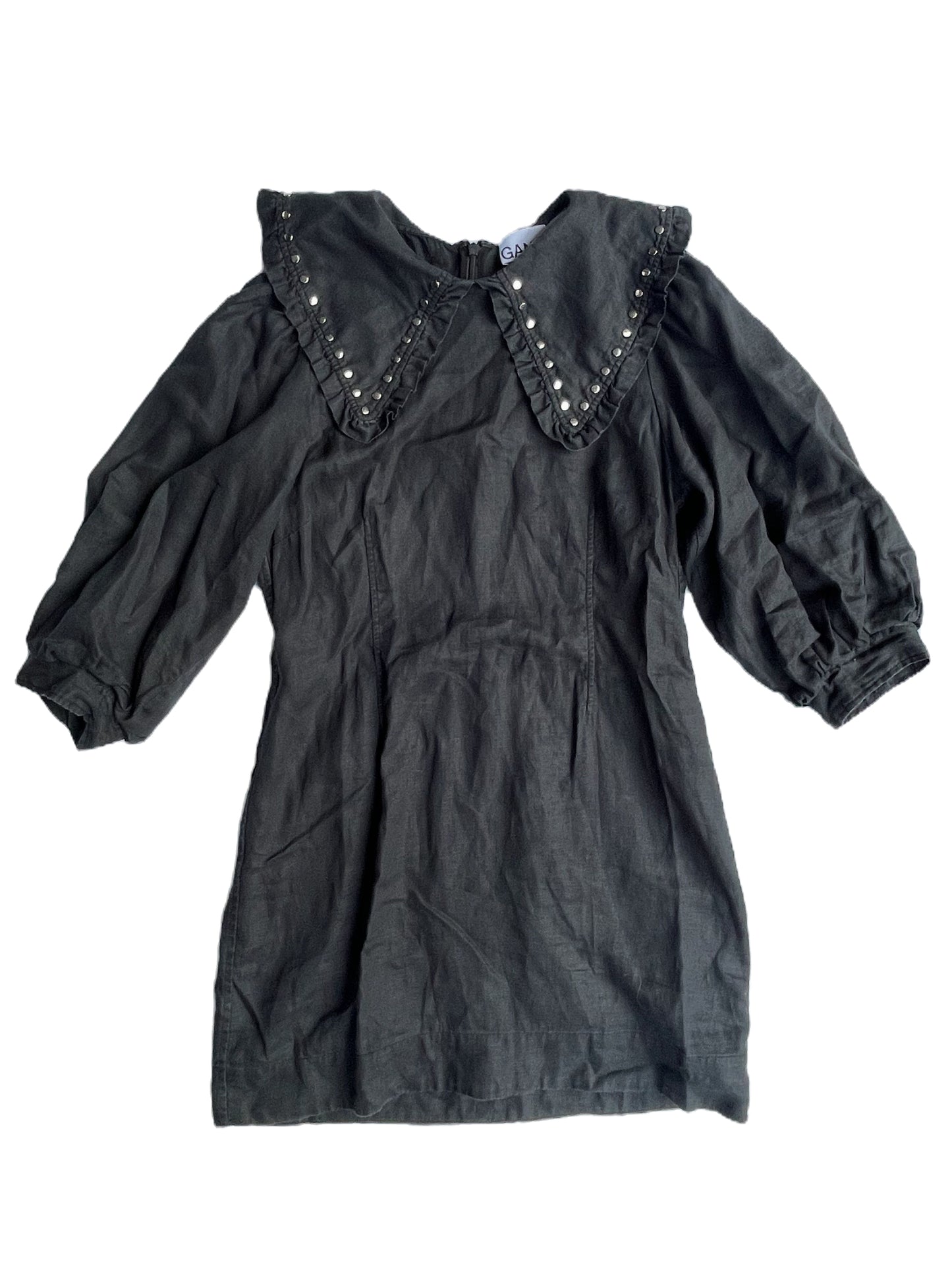 Ganni Puff Sleeve Dress UK 12 image 1
