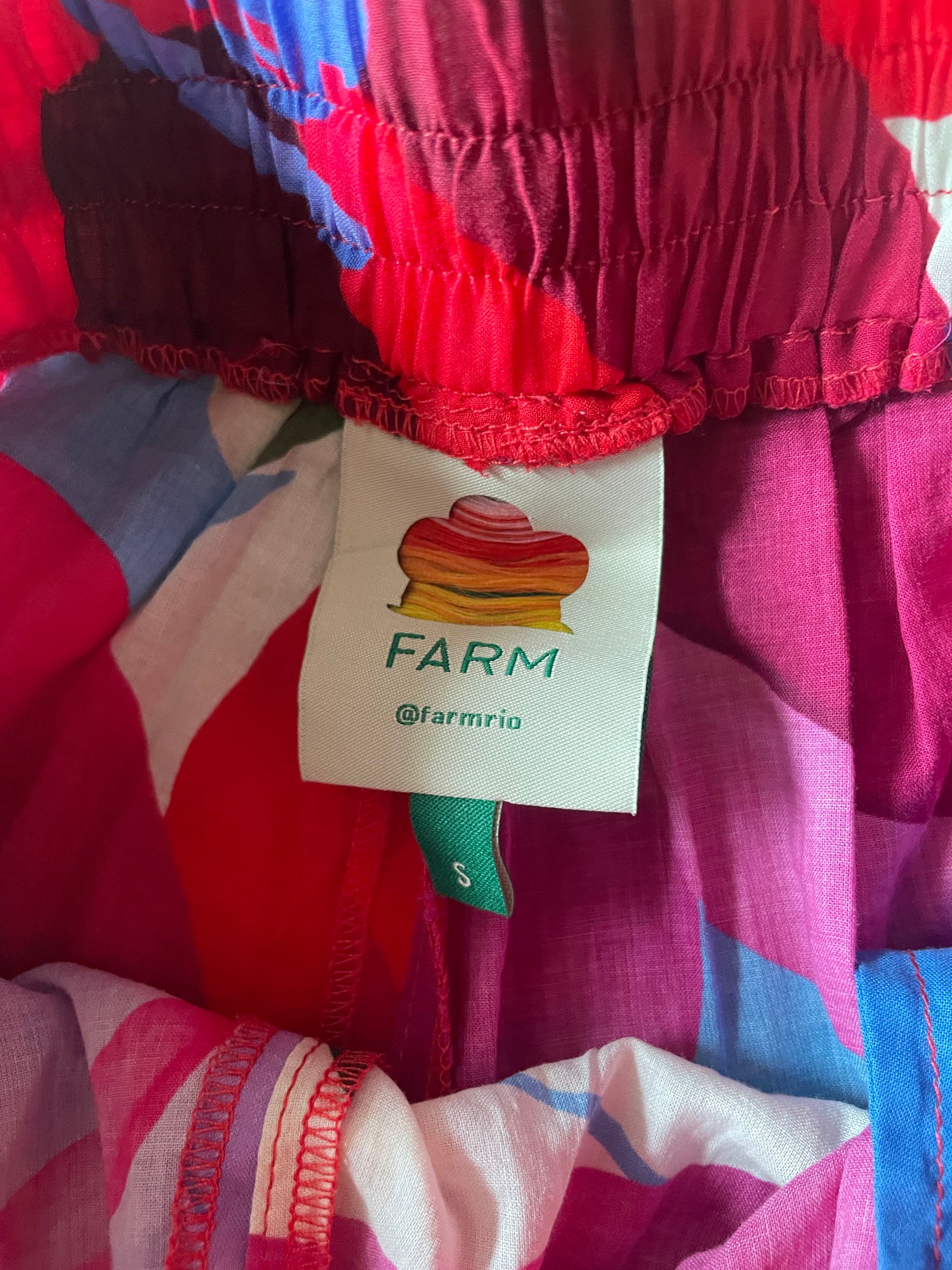 Farm Rio Watercolor Floral Organic Cotton Shorts S image 3