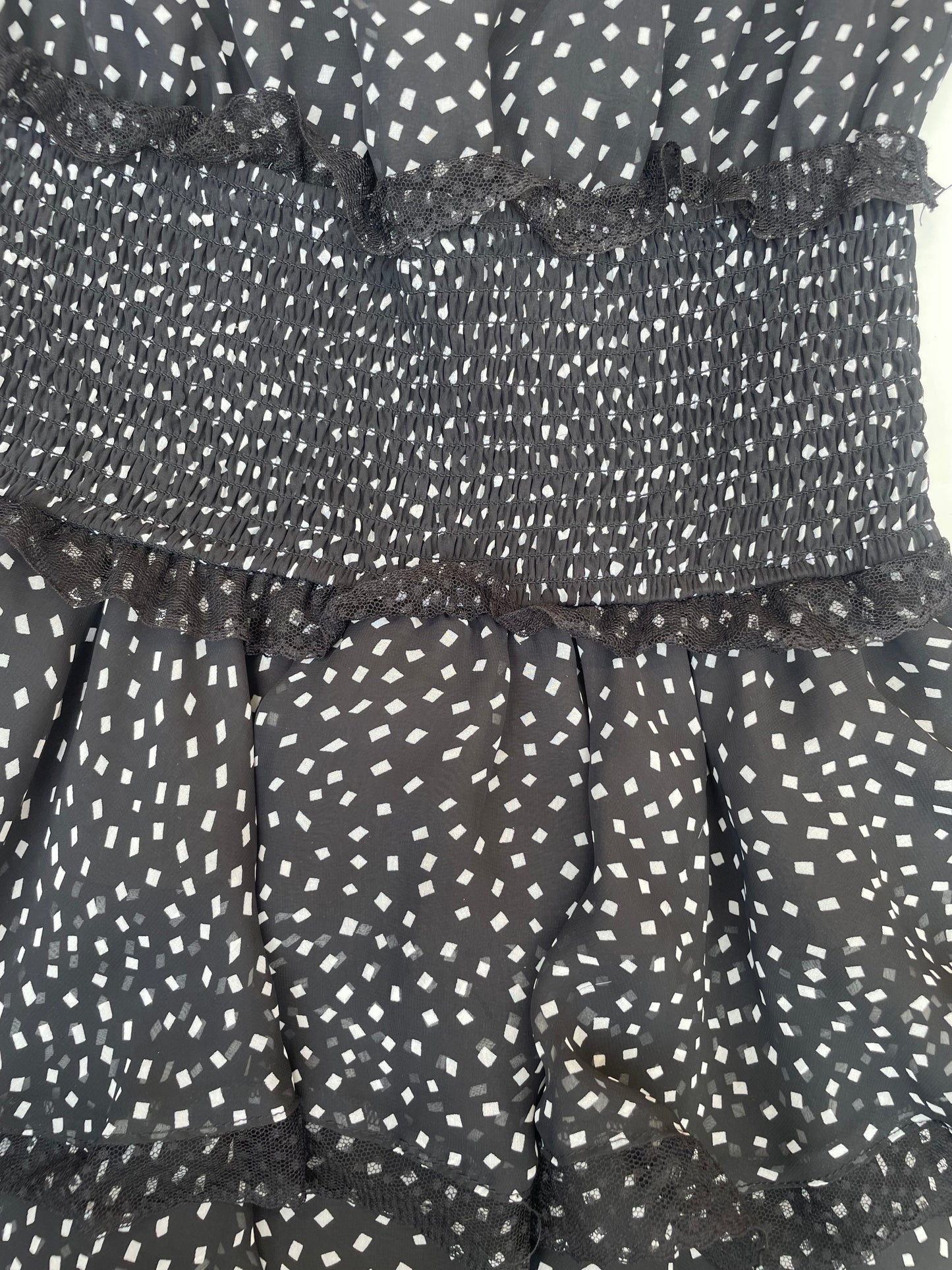 Elliatt Black Polka Dot Dress S image 2