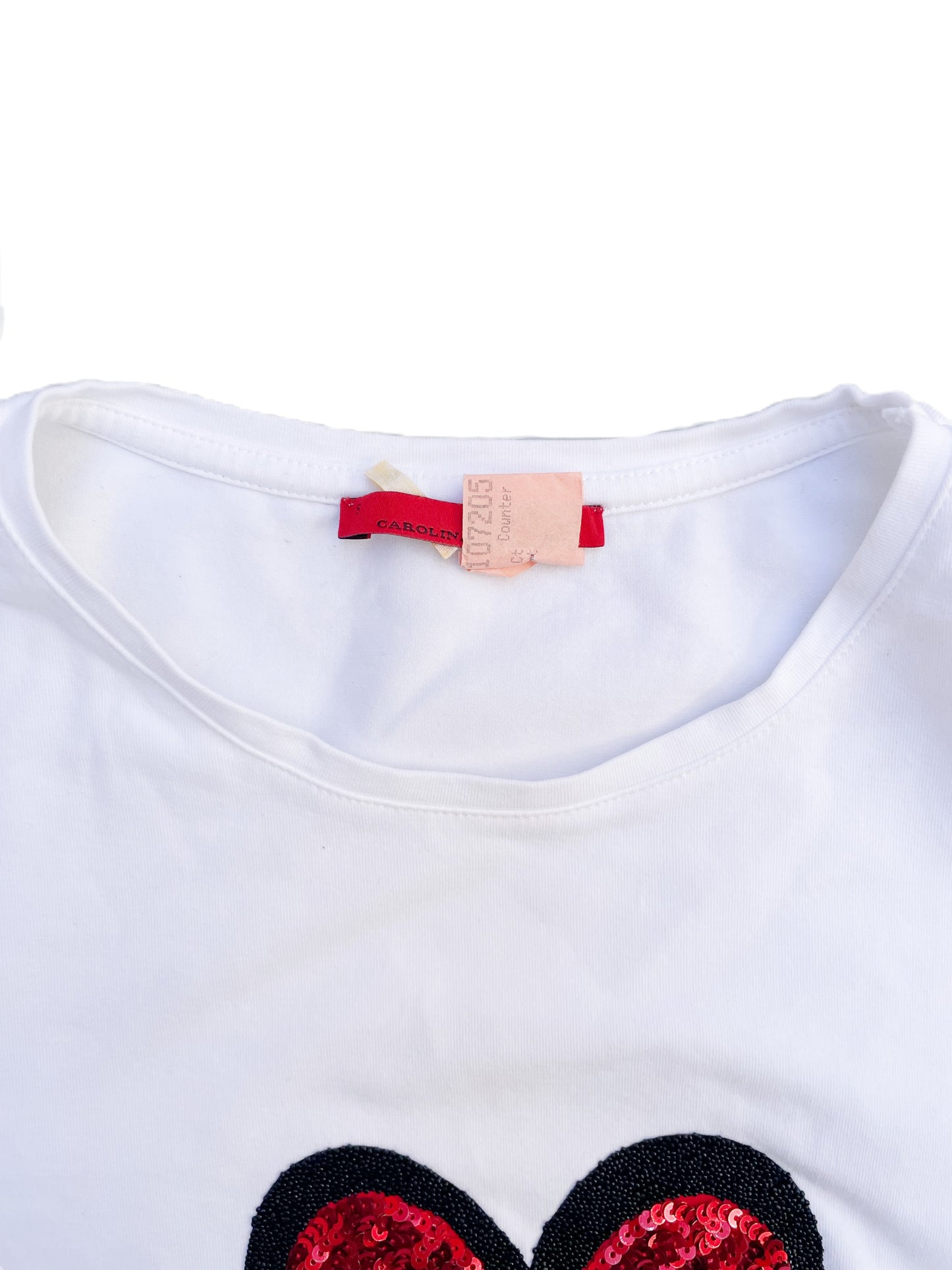 Carolina Herrera Sequin Heart Tee S image 2