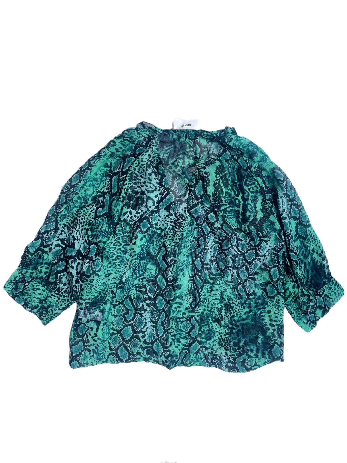 Ba&sh Green Snake Print Blouse S image 2
