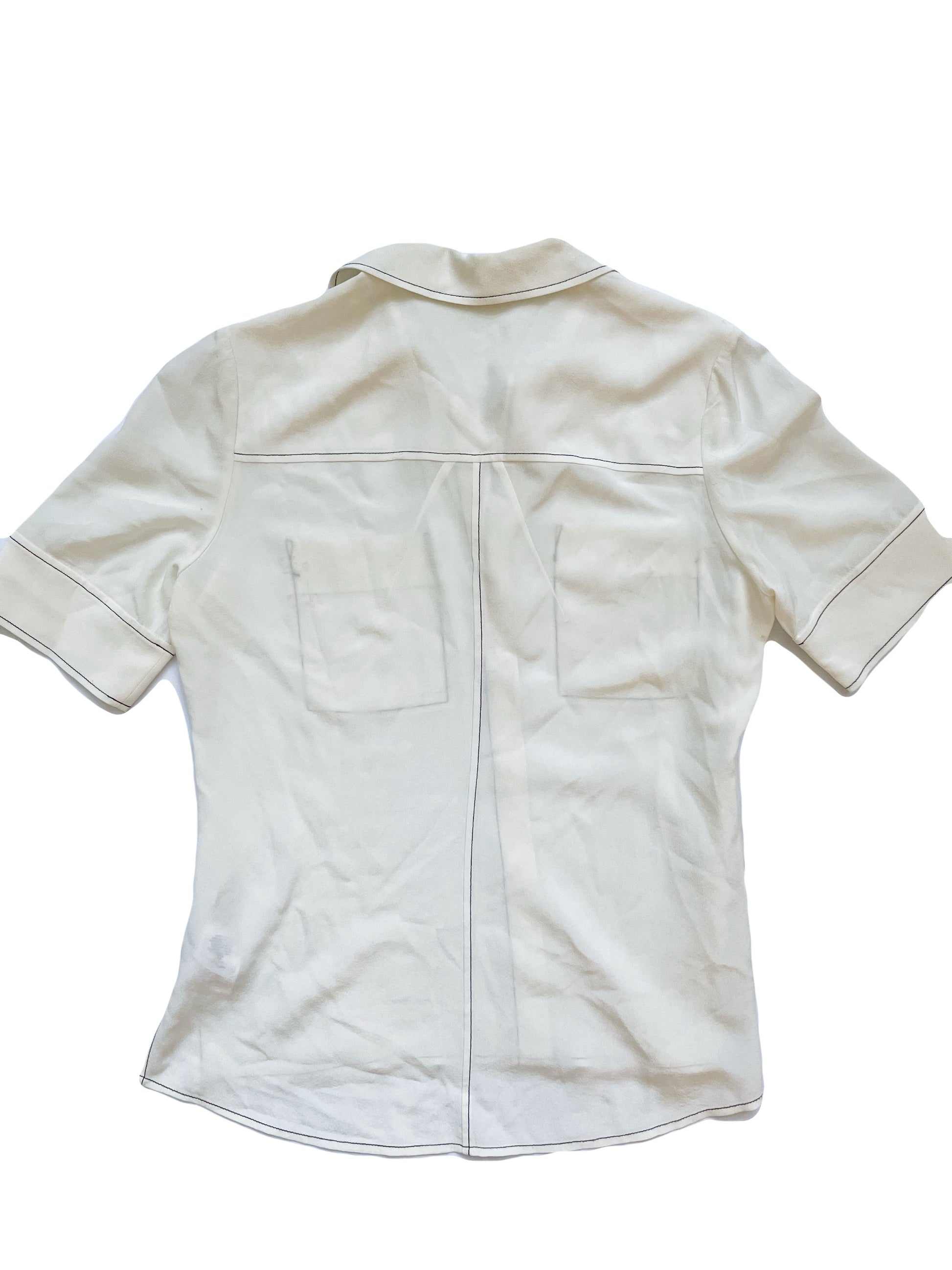 Whistles Silk Cream Blouse UK 10 image 1