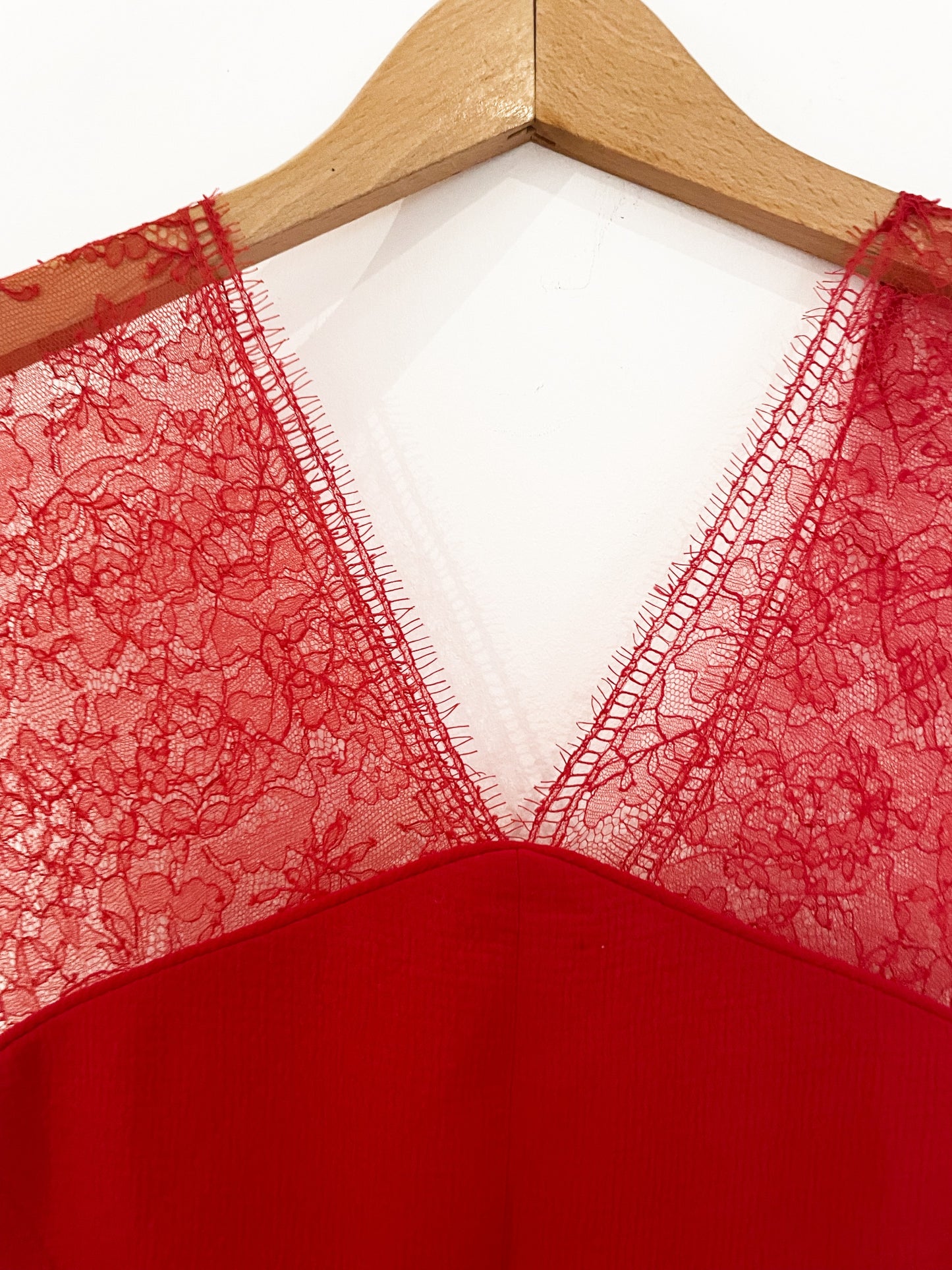 The Kooples Red Lace Dress XS image 2