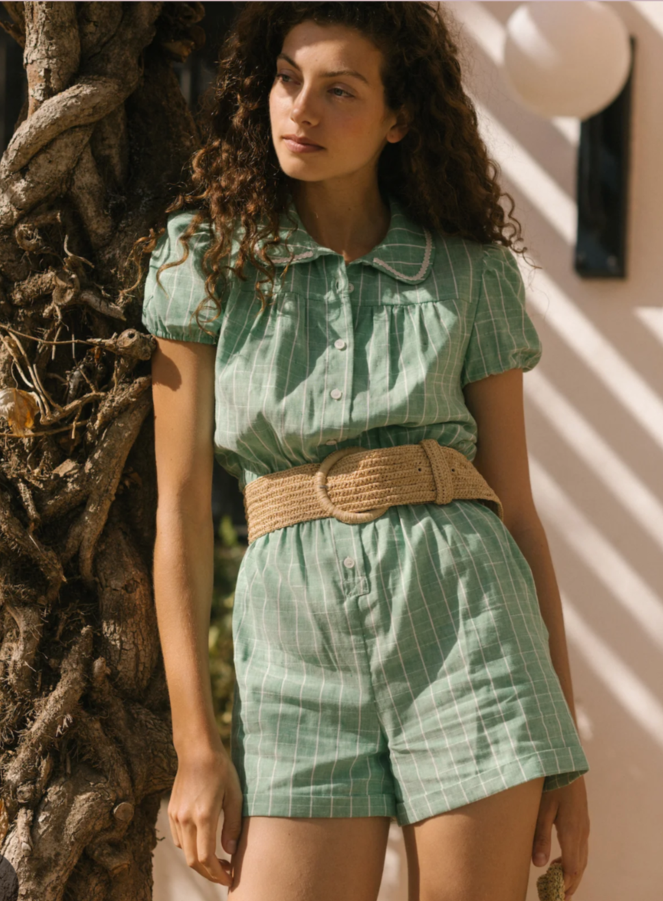 Maria De La Orden Claudie Green Playsuit L image 0