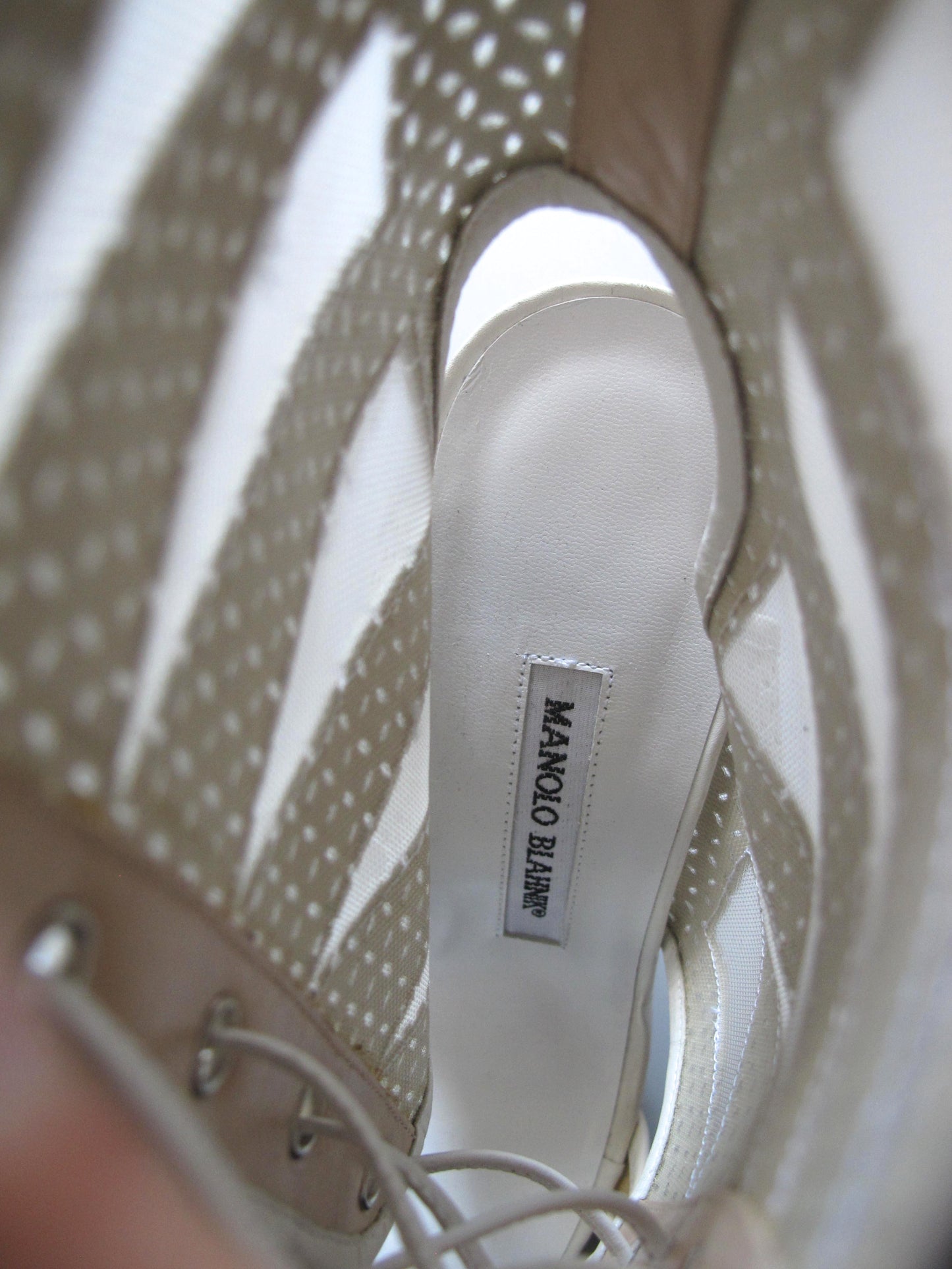 Manolo Blahnik Leather Heels UK 5.5 image 4