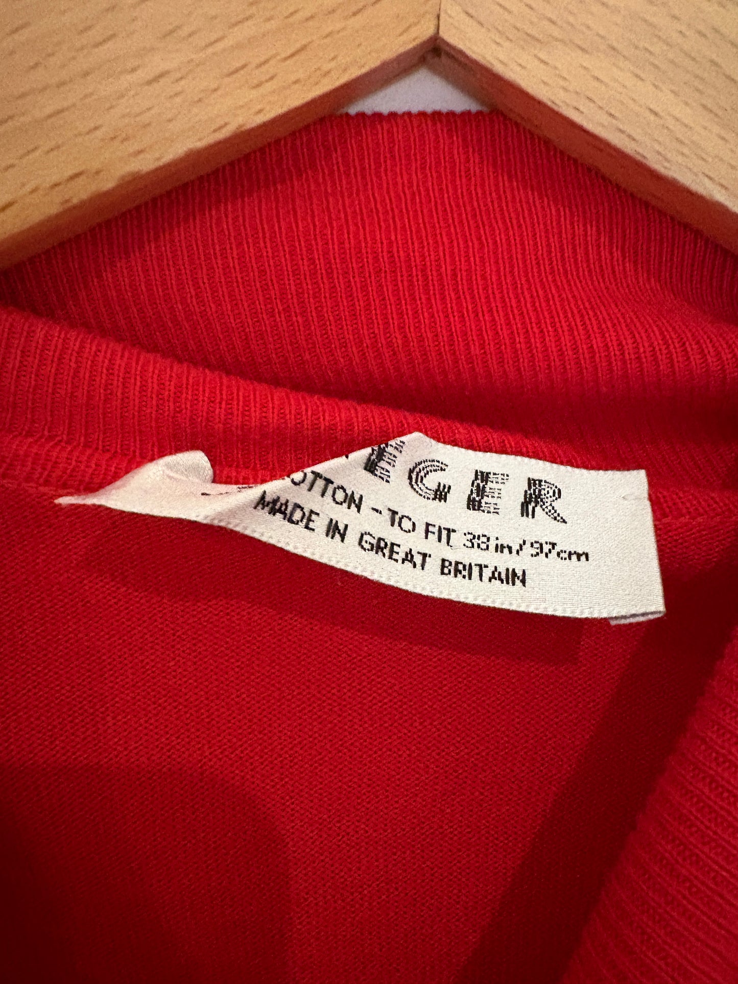 Jaeger Red Poloneck Top M