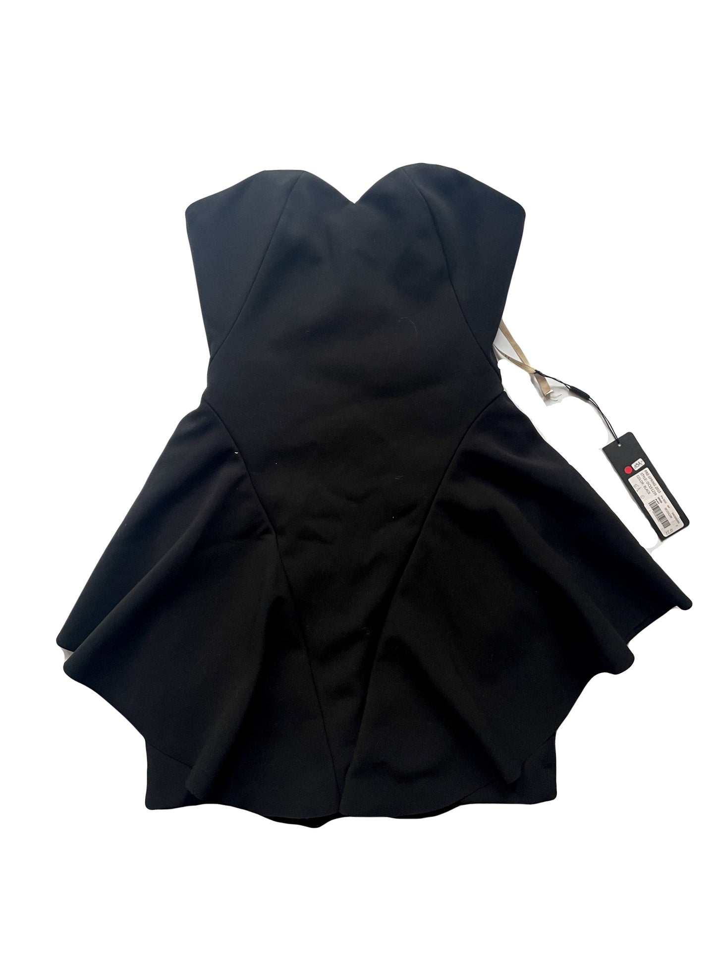 Halston Heritage Strapless Structured Cocktail Dress S image 0