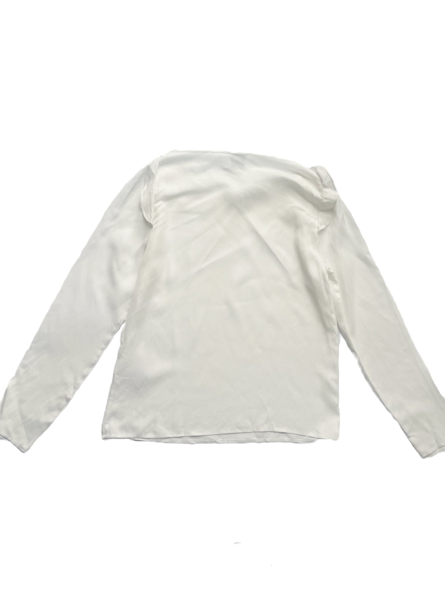 Reiss White Ruffle Blouse UK 6 image 1