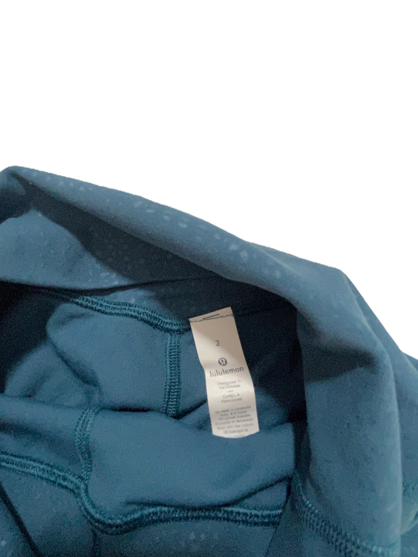 Lululemon Teal Leggings Size 2 image 3