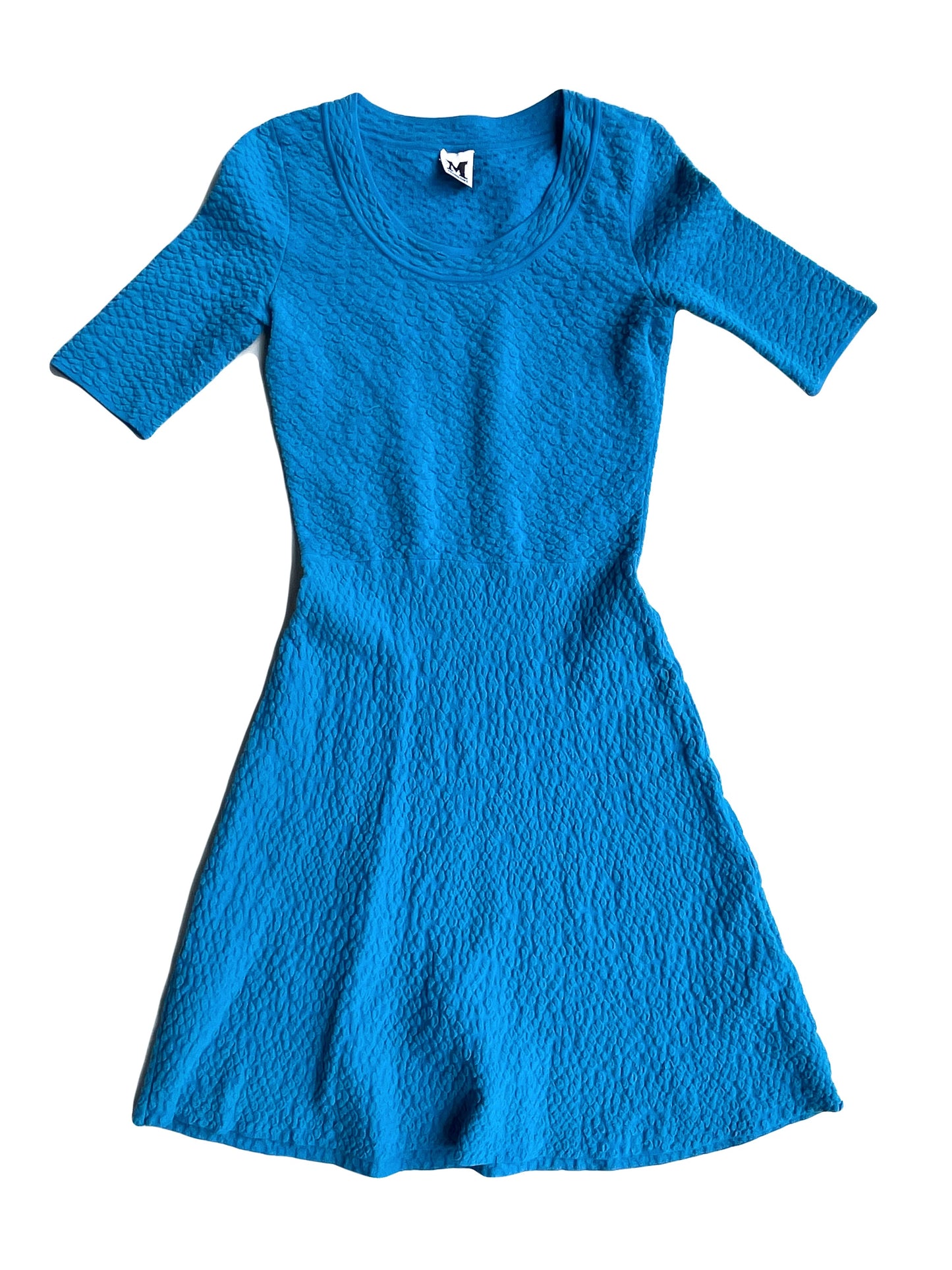 M Missoni Textured Blue Dress M image 0