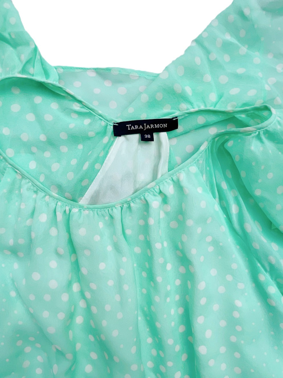 Tara Jarmon Silk Polk Dot Dress UK 10 image 2