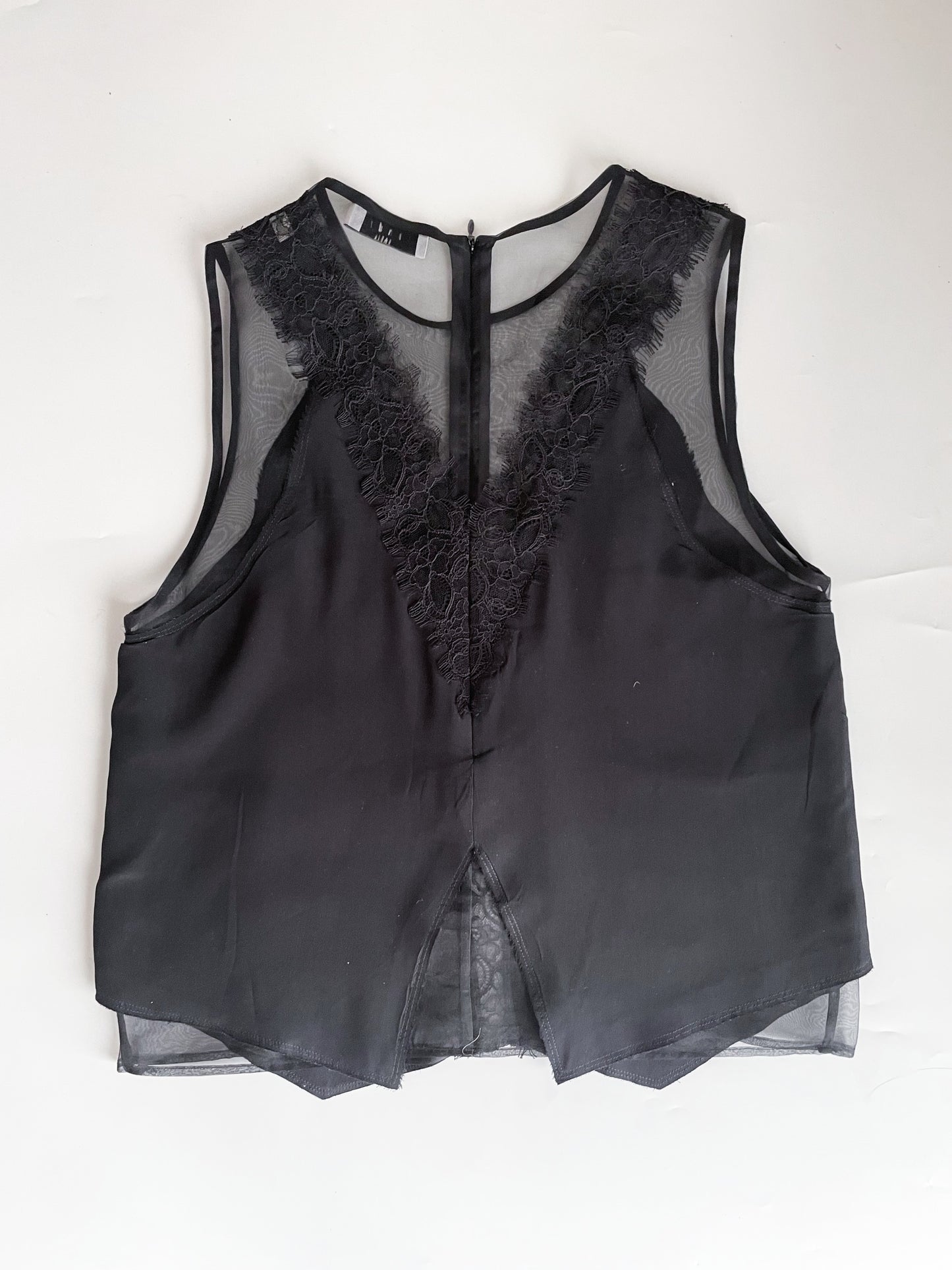 Sandro Silk Lace Top M image 0