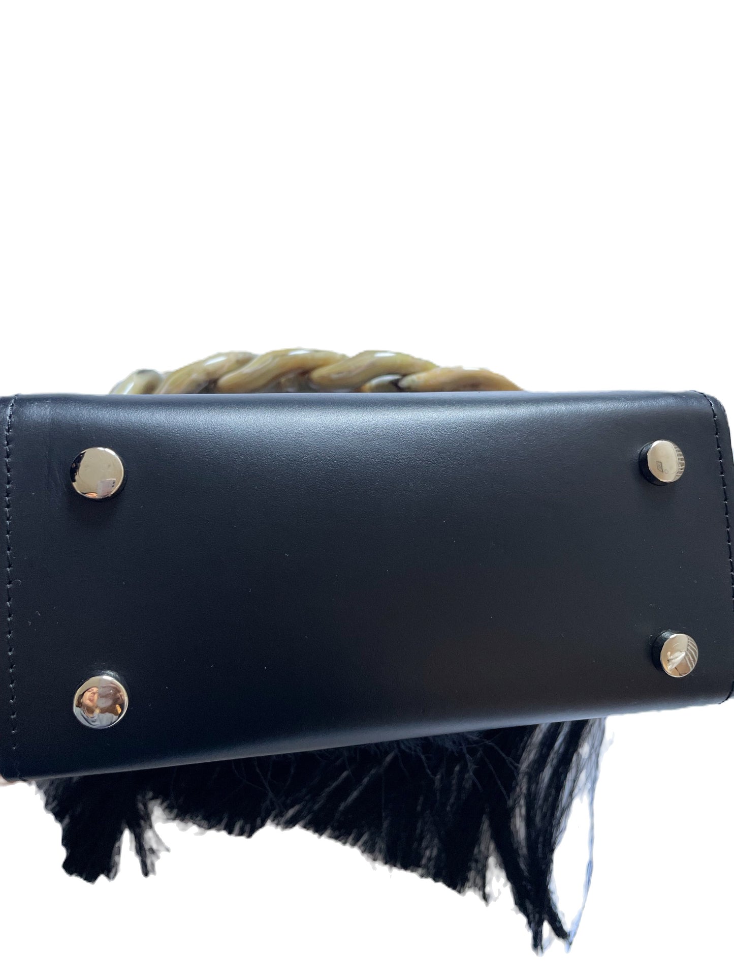 Marques Almeida Black Chain Fringe Bag image 3