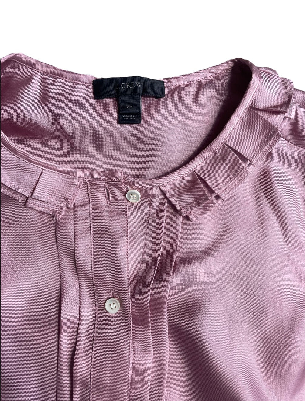 New With Tags J.Crew Silk Blouse XXS image 2