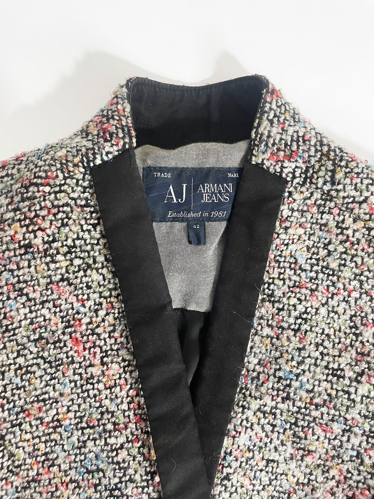Armani Jeans Boucle Blazer UK 8 image 2