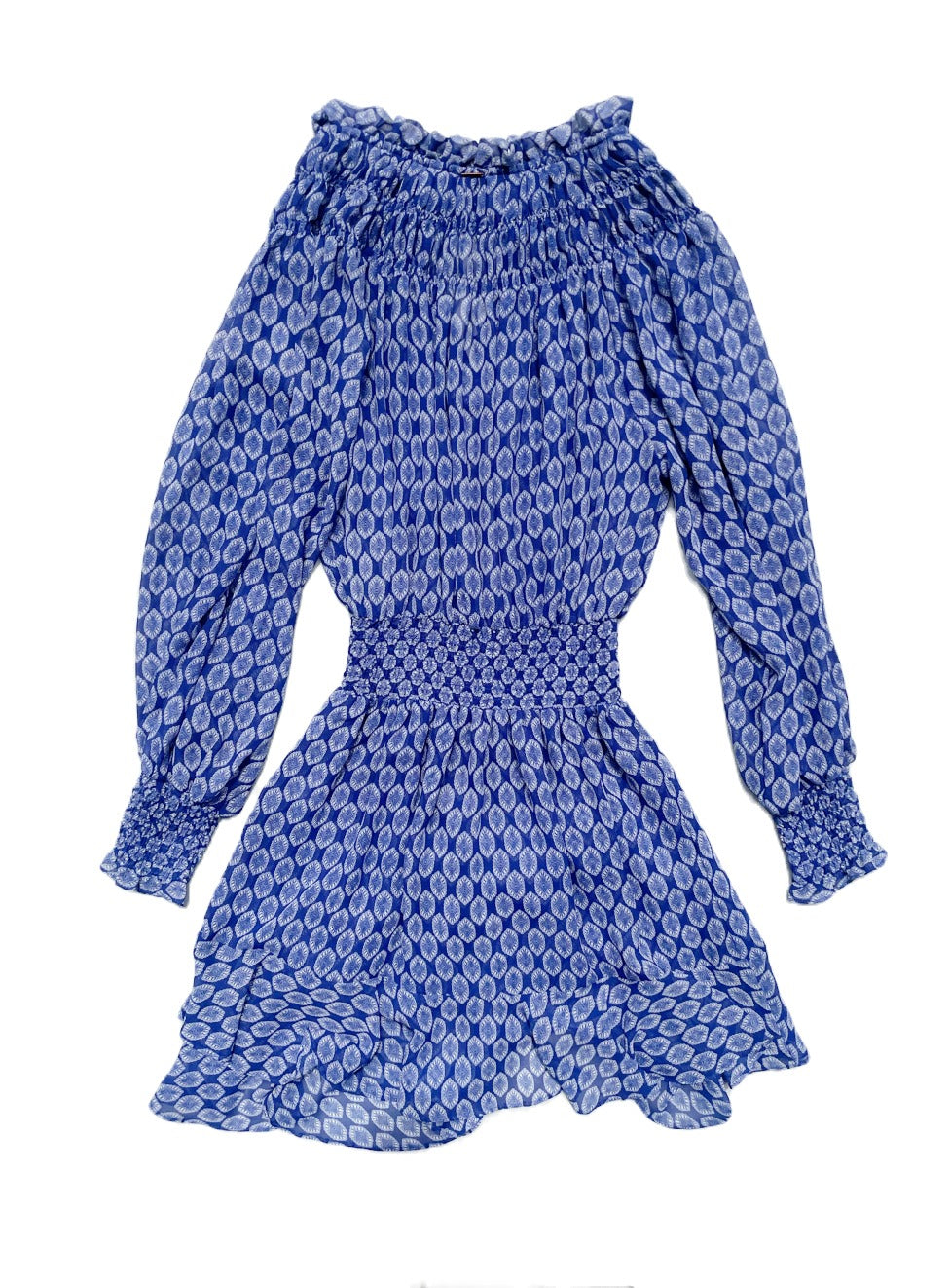 Misa Blue Print Dress S image 1