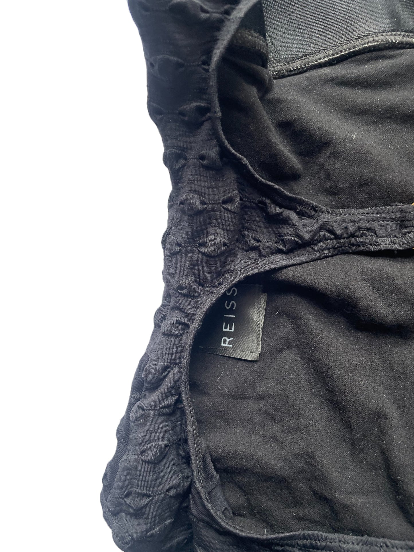 Reiss Textured Black Swimsuit XS image 2