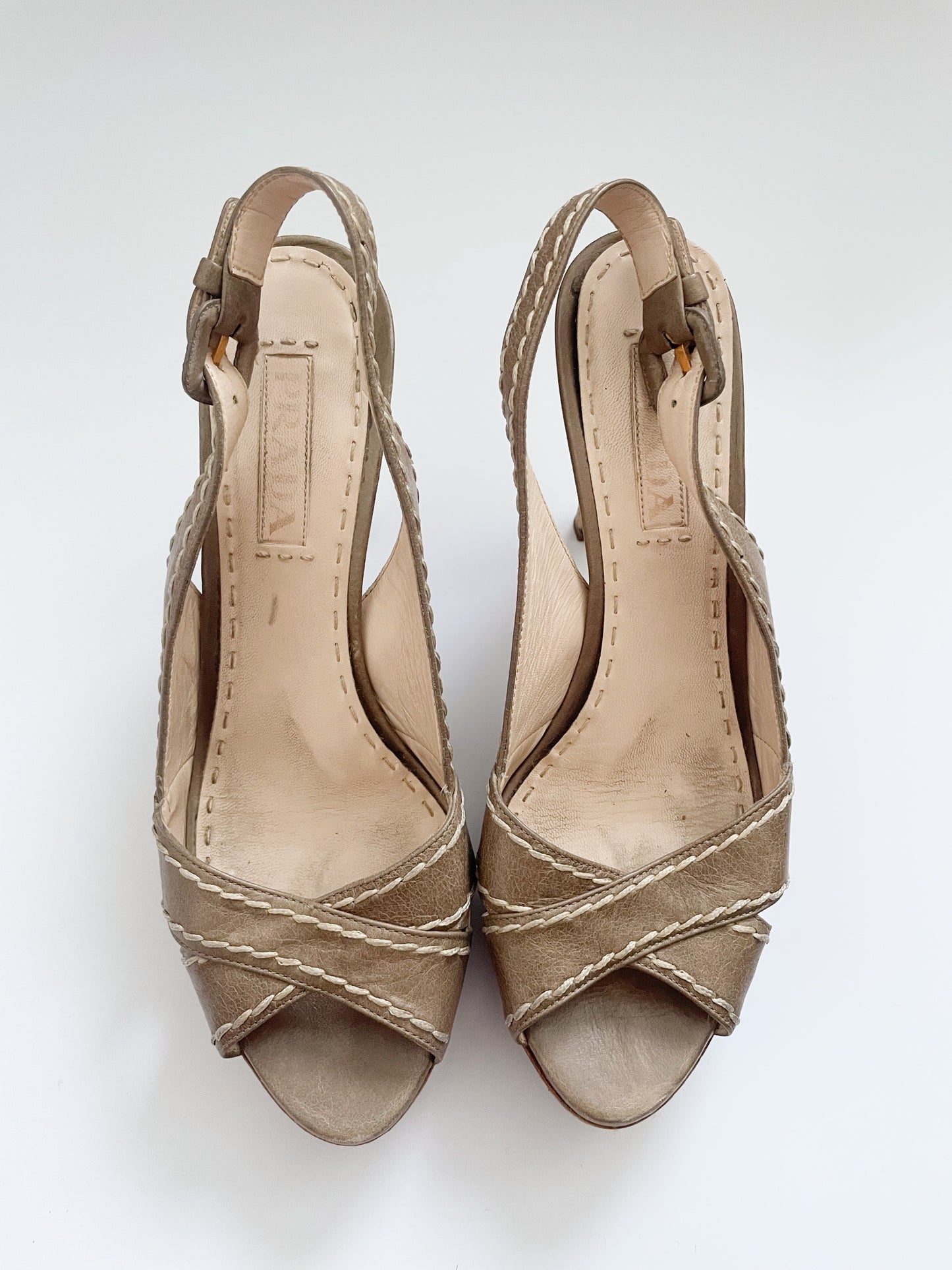 Prada Grey Sandals UK 6 image 1