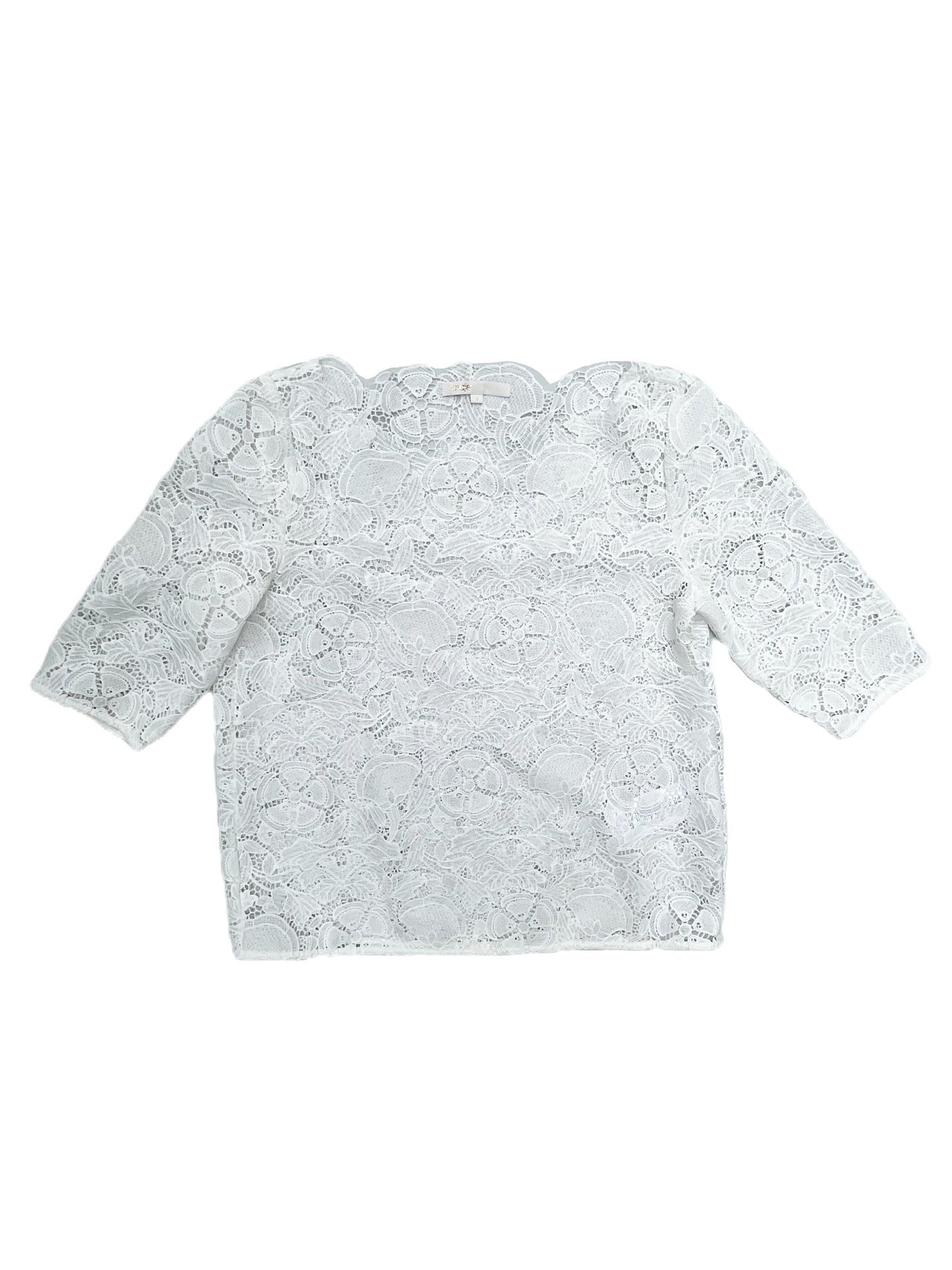Maje White Lace Top S image 0