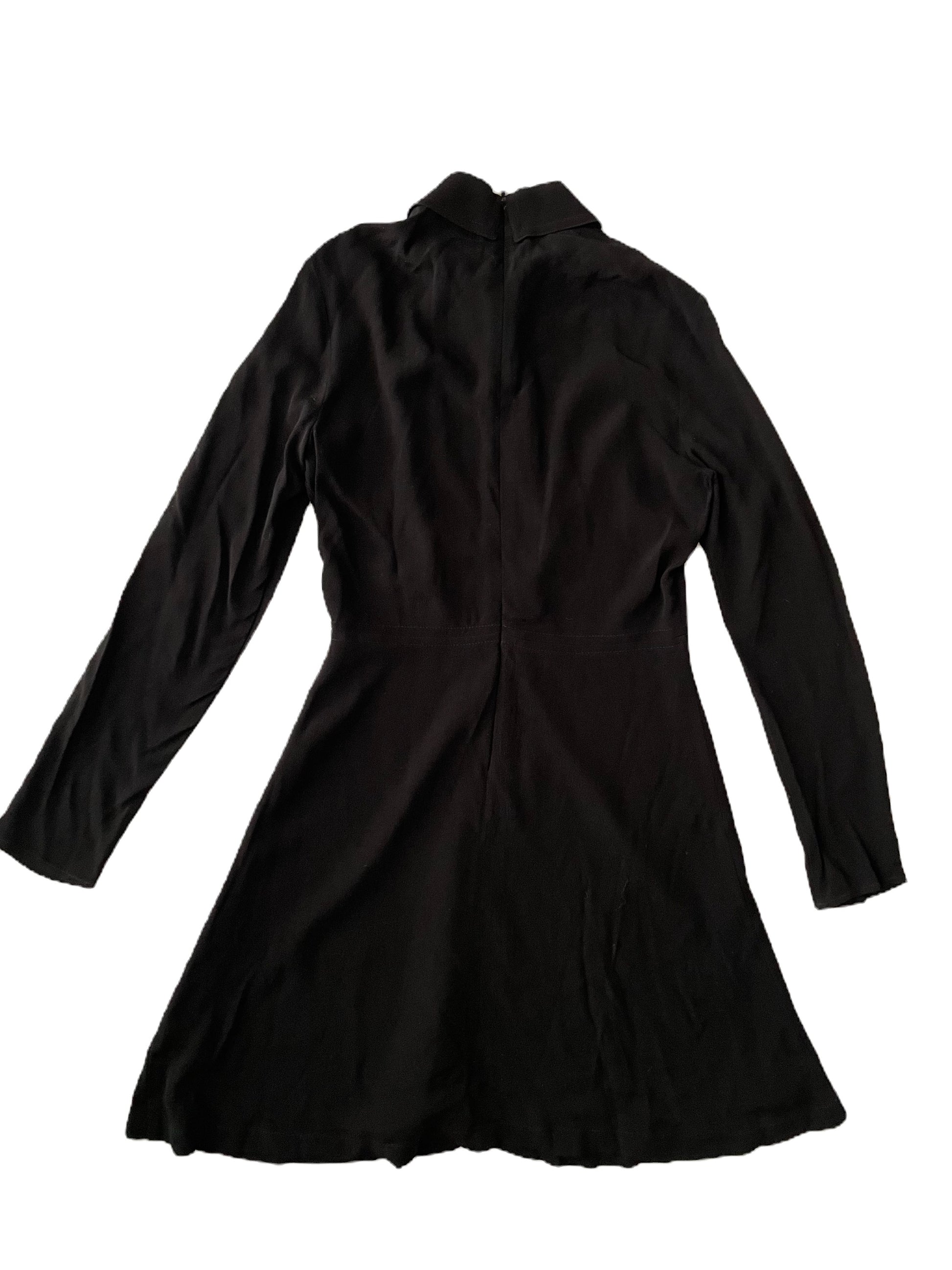 Sandro Black Crepe Dress S image 1
