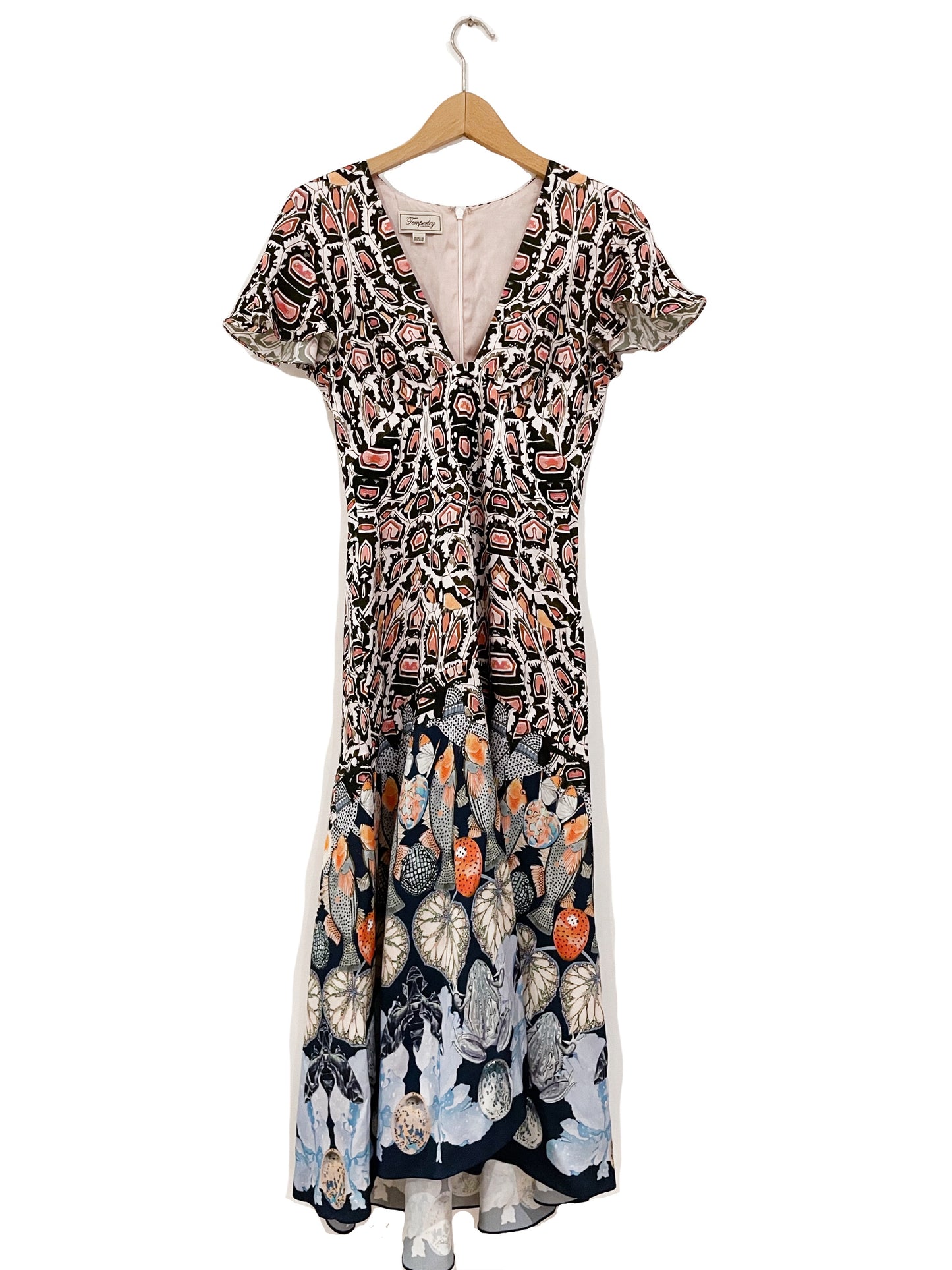 Temperley Printed Dress UK 8 image 0