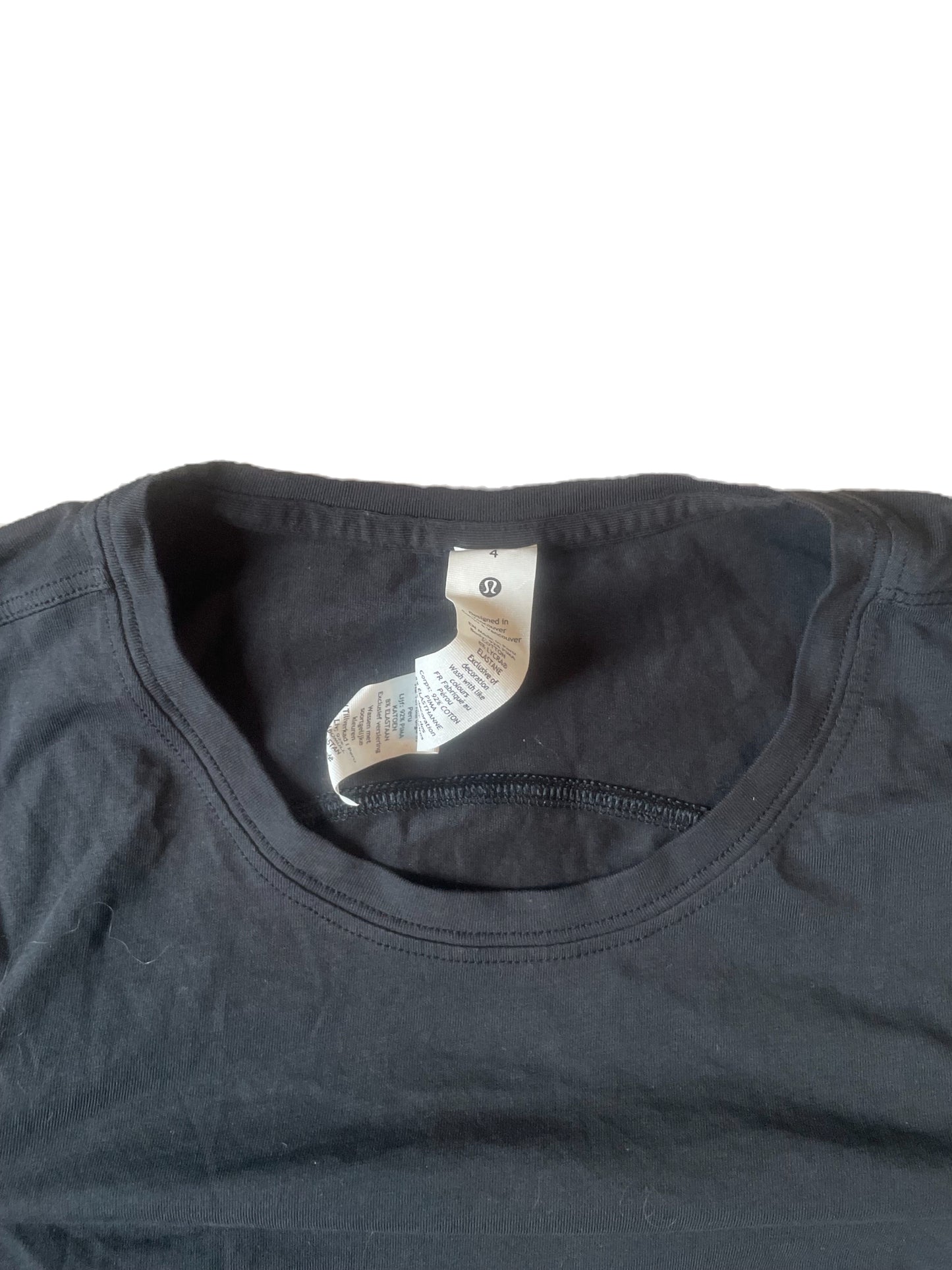 Lululemon Shoulder Cut Out Sports Top S image 2