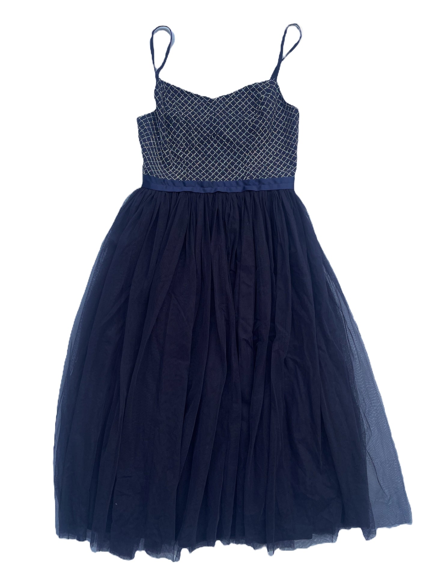 Needle & Thread Tulle and Beaded Midnight Dress UK 8 image 0
