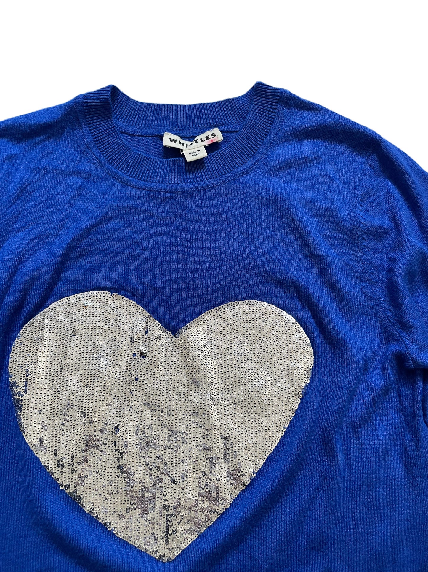 Whistles Sequin Heart Top XS image 4