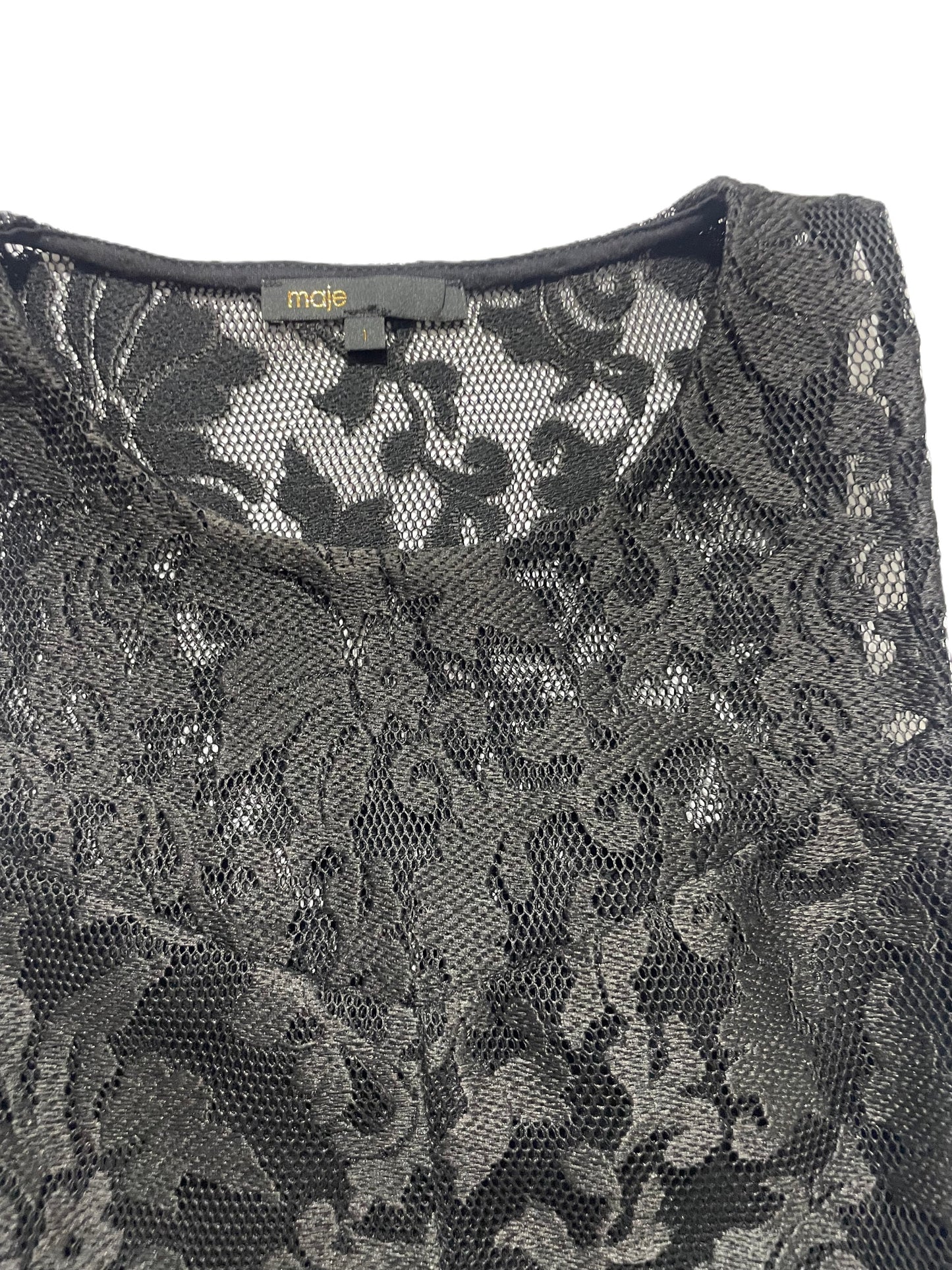 Maje Peplum Lace Blouse S image 3