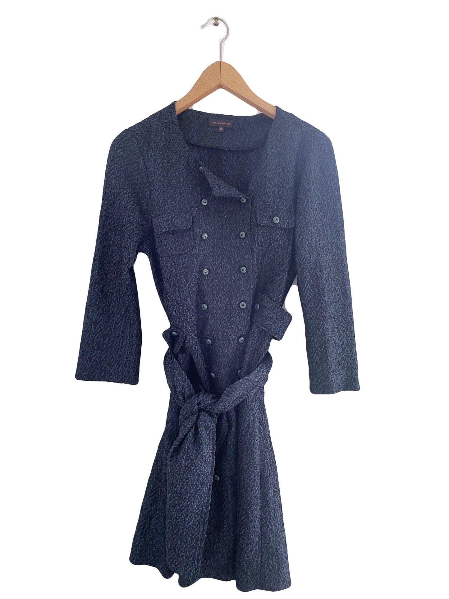 Adolfo Dominguez Blue Textured Dress UK 8 image 0