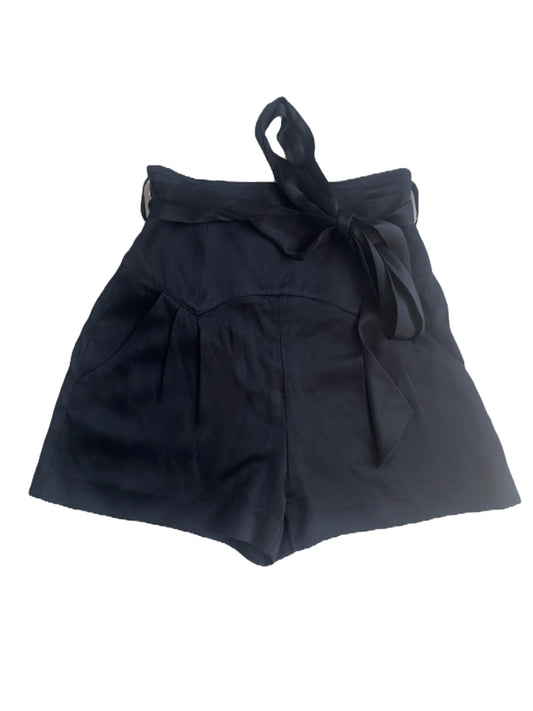 Temperley Black Satin Shorts UK 6 image 0