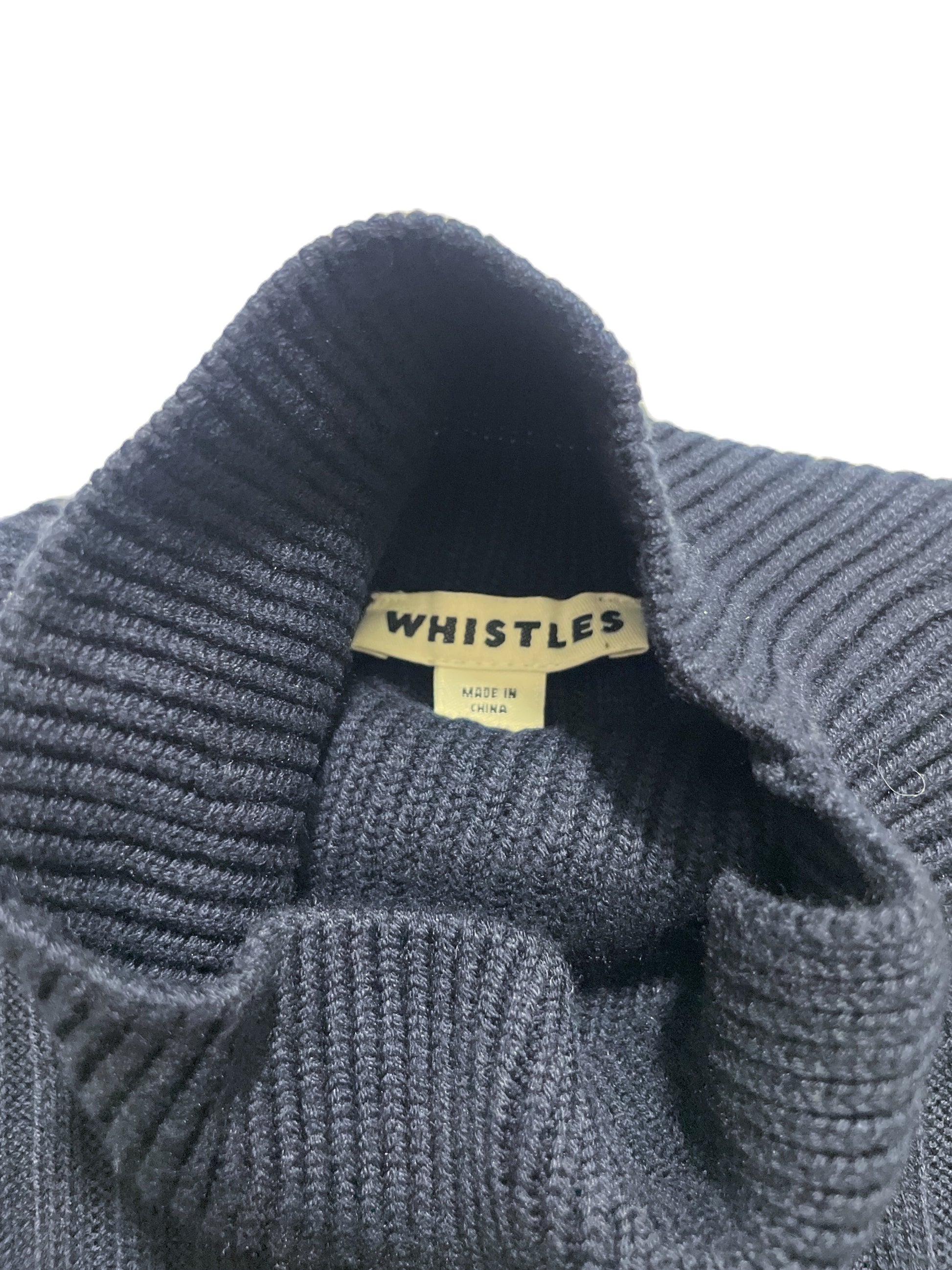 Whistles Navy Knit Sleeveless Dress XS image 2