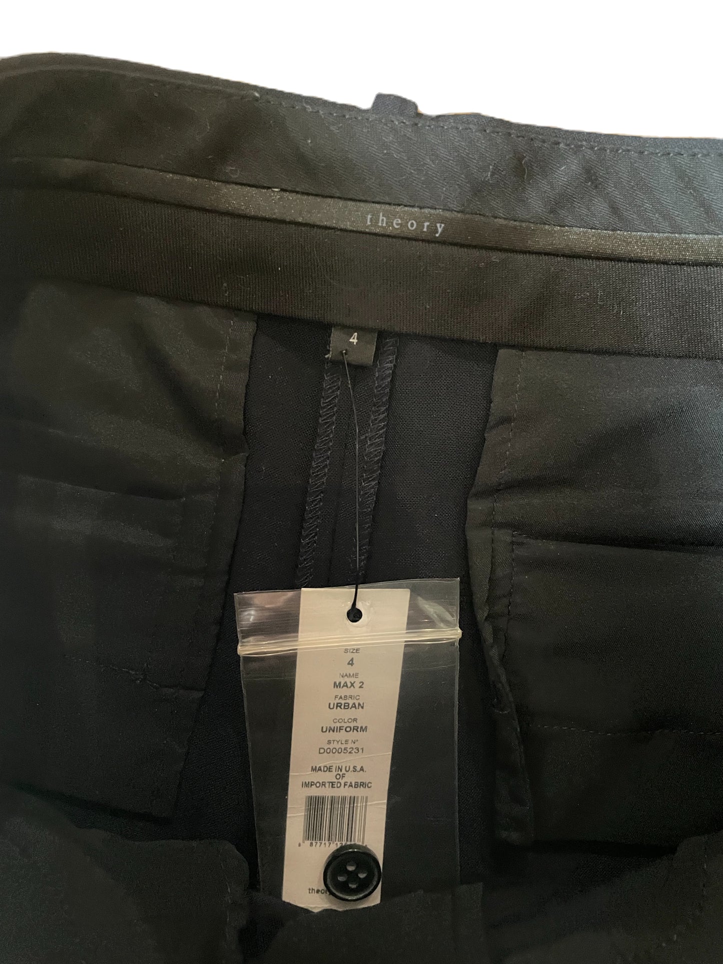 New With Tags Theory Max 2 Tailored Trousers UK 8 image 3