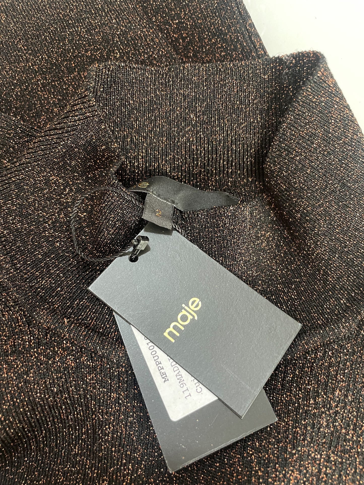 New With Tags Maje Metallic Knit M image 4