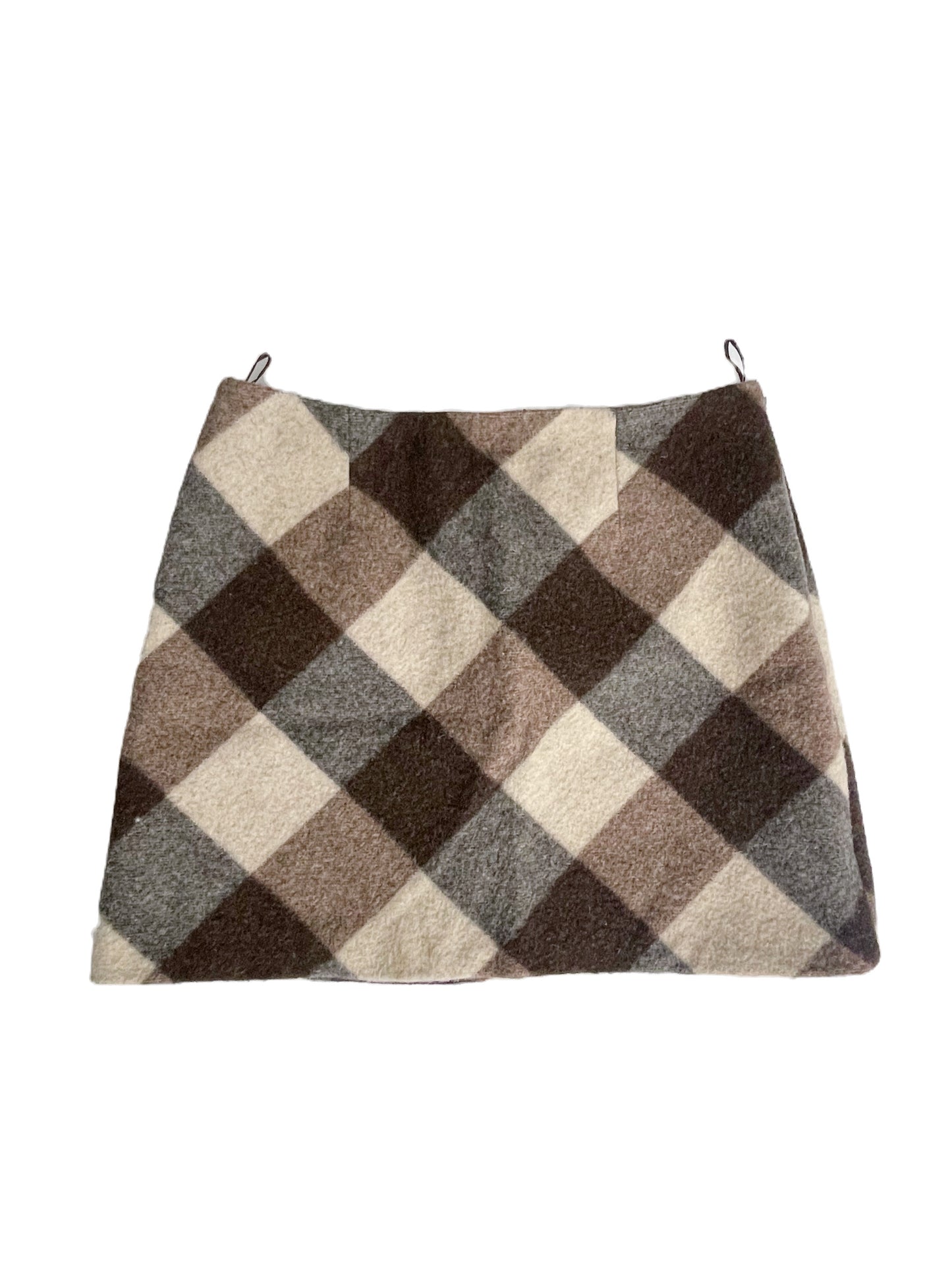 Pinko Wool Mini Check Skirt UK 8 image 0