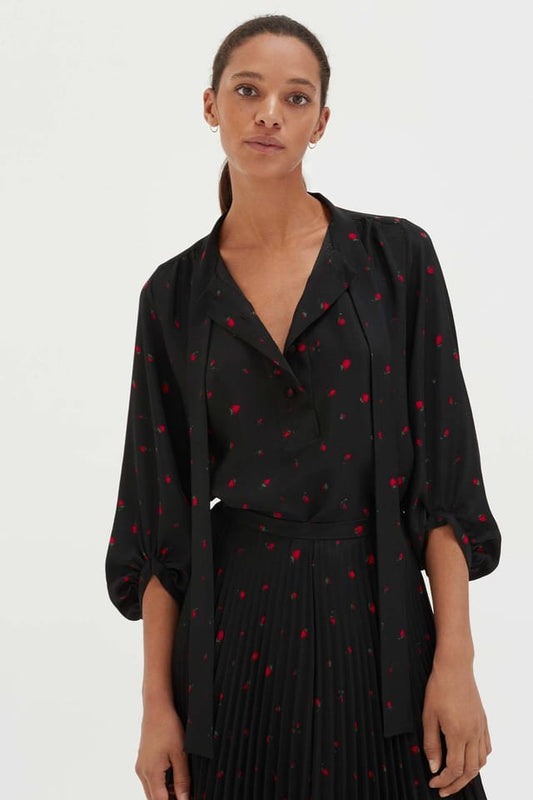 Chinti &  Parker Strawberry Silk Blouse UK 14 image 0