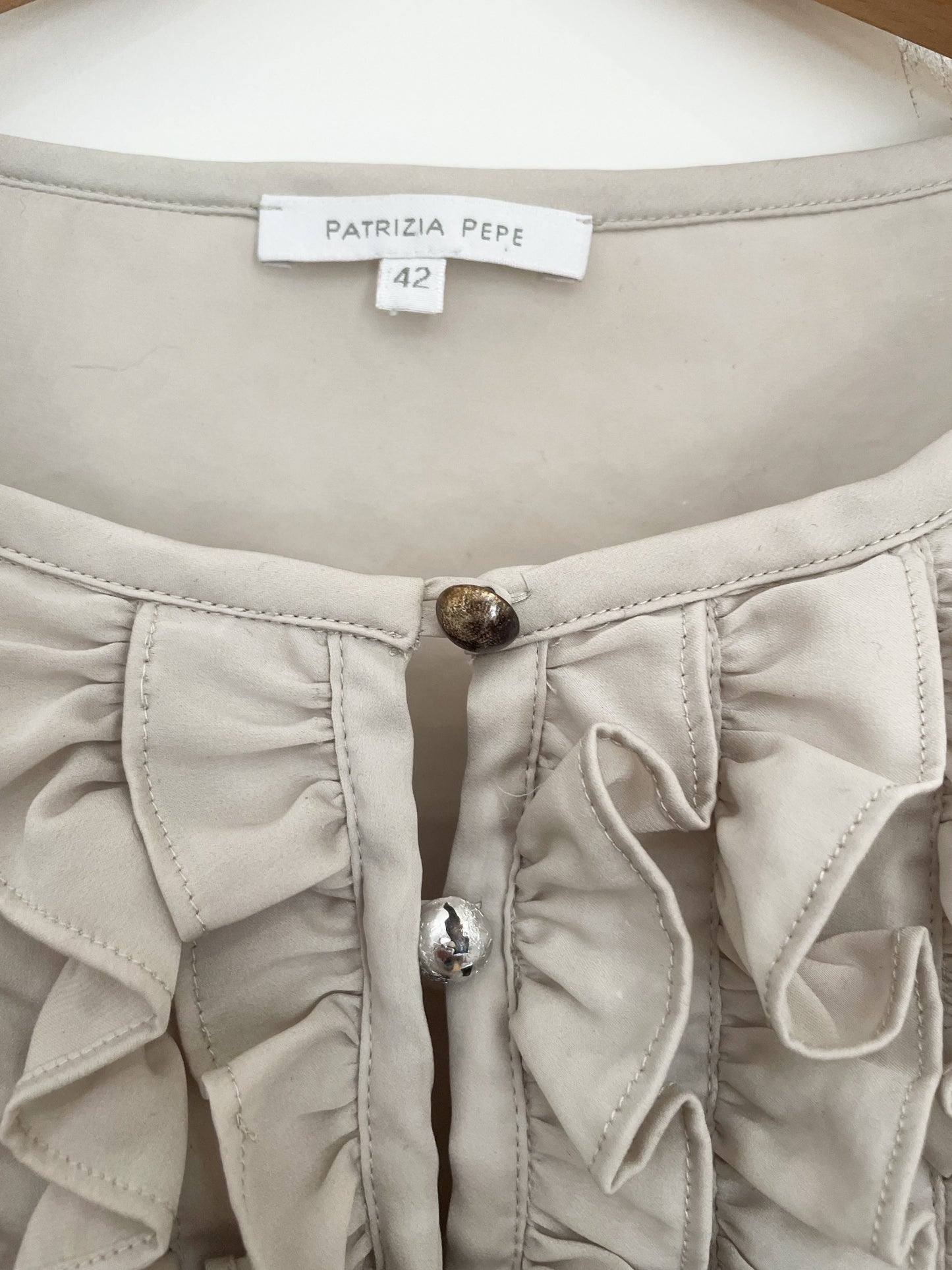 Patrizia Pepe Ruffle Dress UK 10 image 2