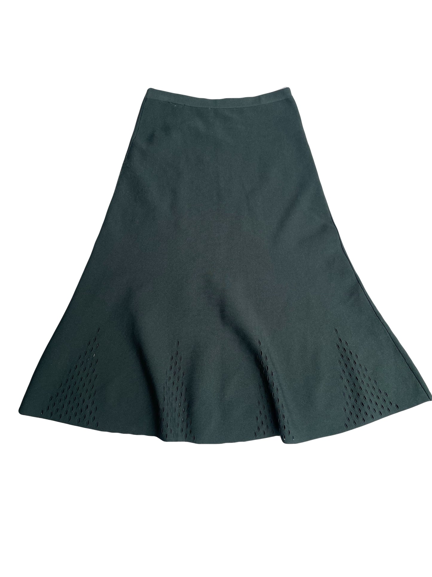 Sandro Green Flare Skirt M image 0