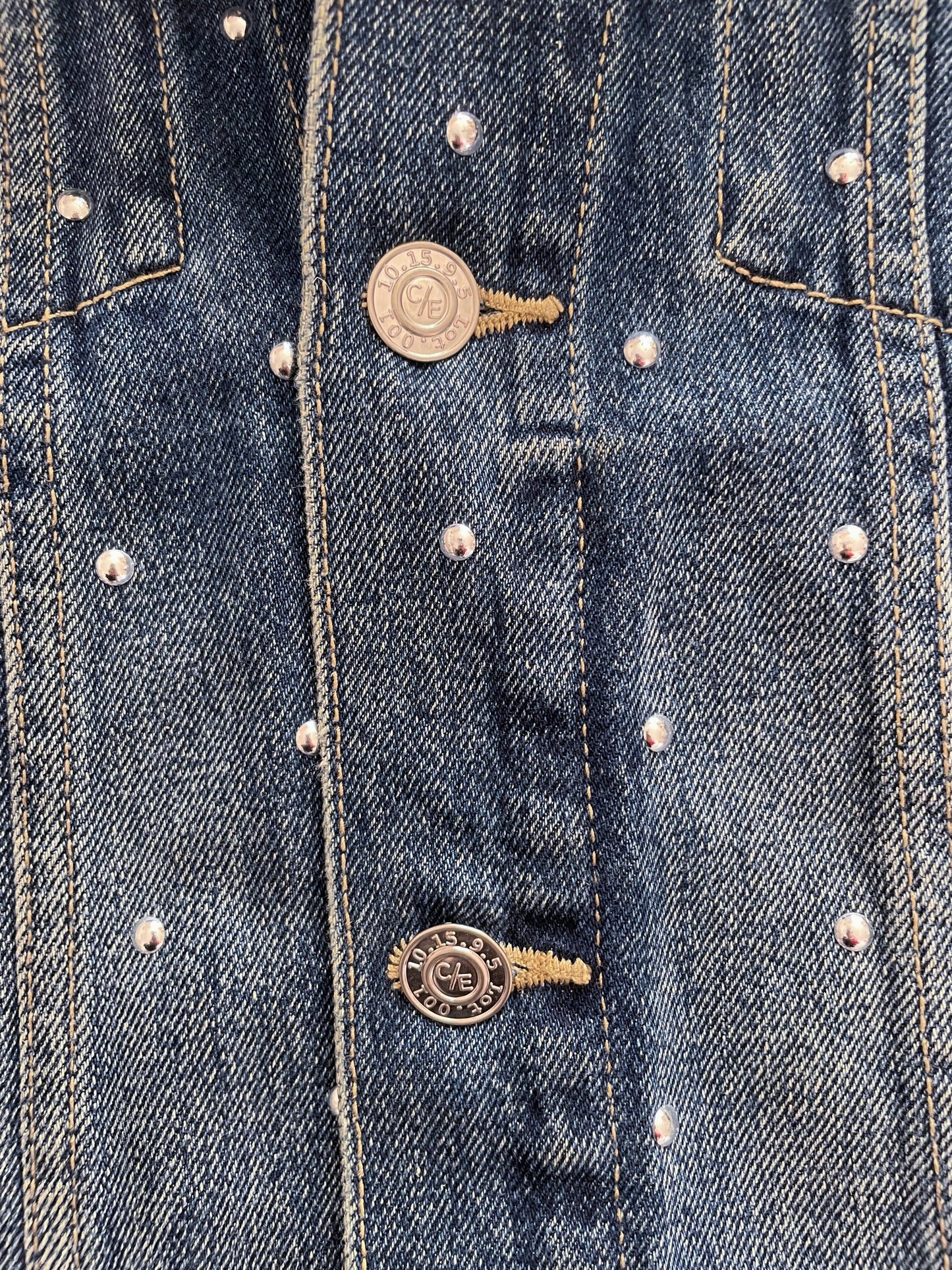 Current/Elliott Studded Denim Jacket XS image 3