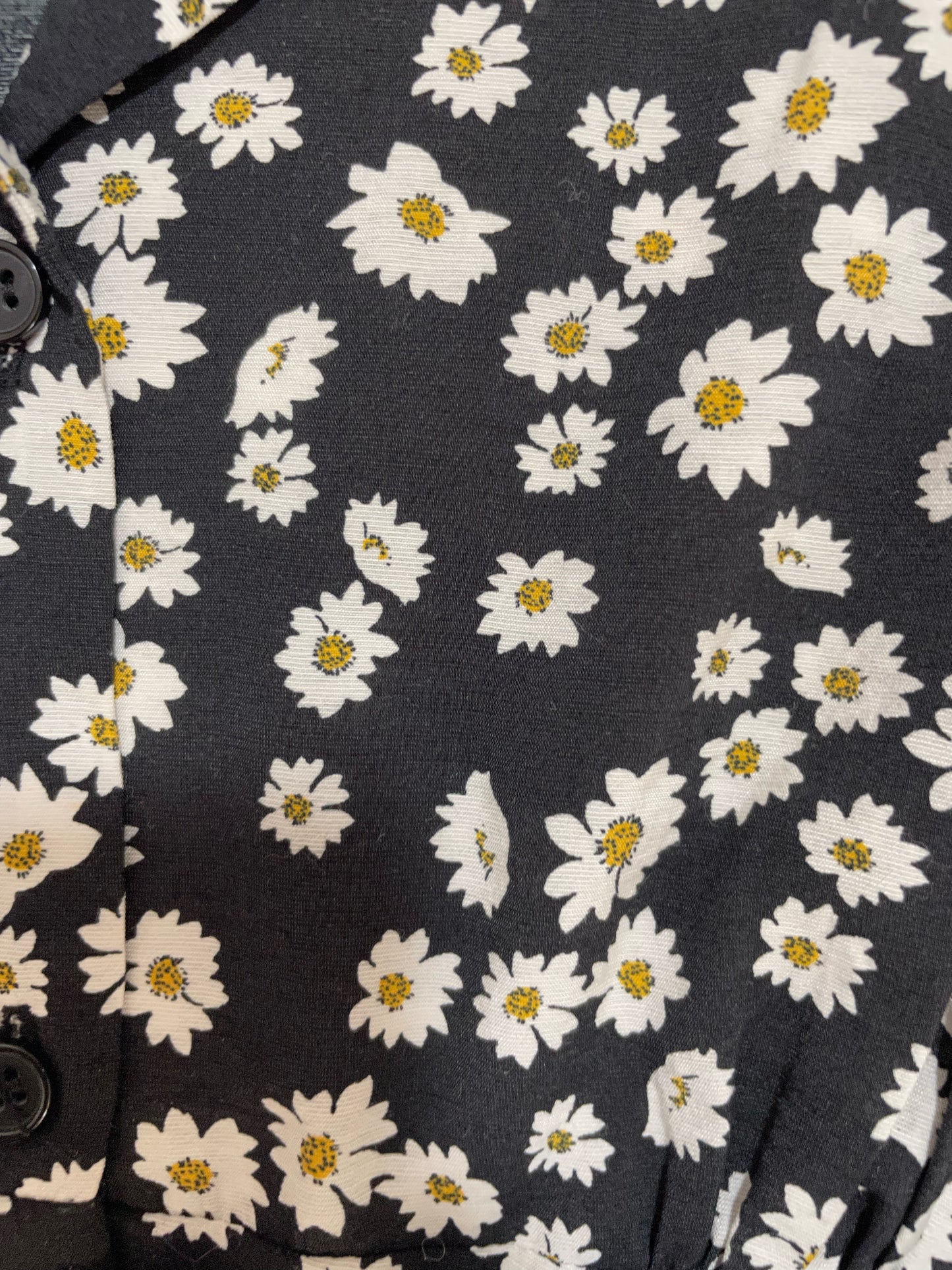 Mango Daisy Print Shirt Dress S image 2
