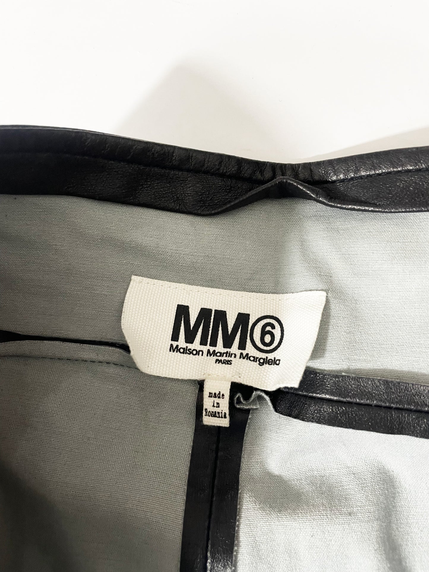 MM6 by Maison Martin Margiela Leather Trousers UK 14 image 2
