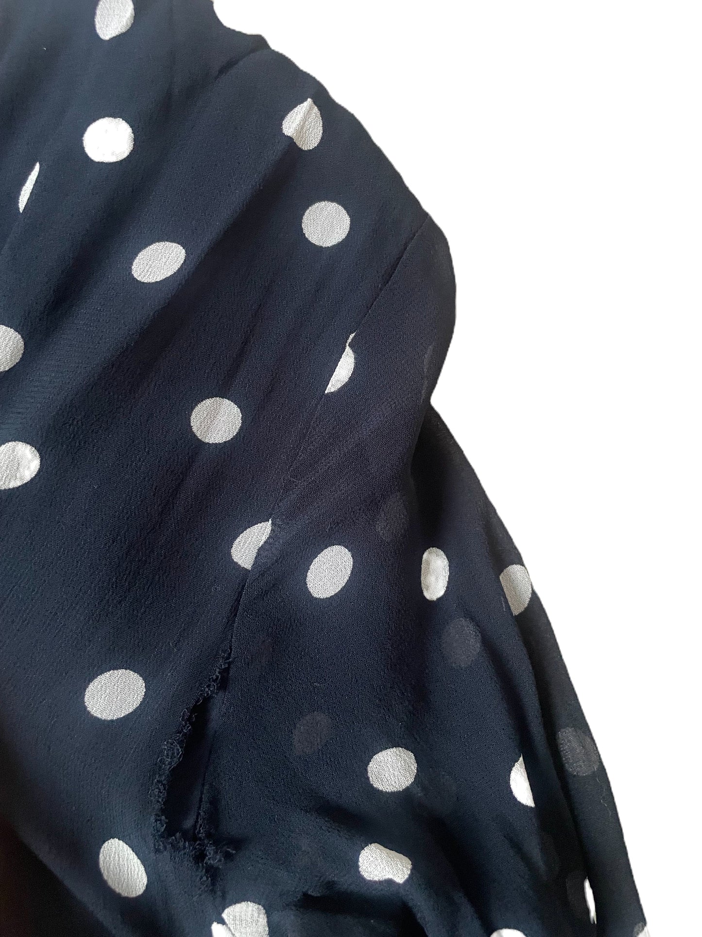Ganni Polka Dot Wrap Dress UK 10 image 2