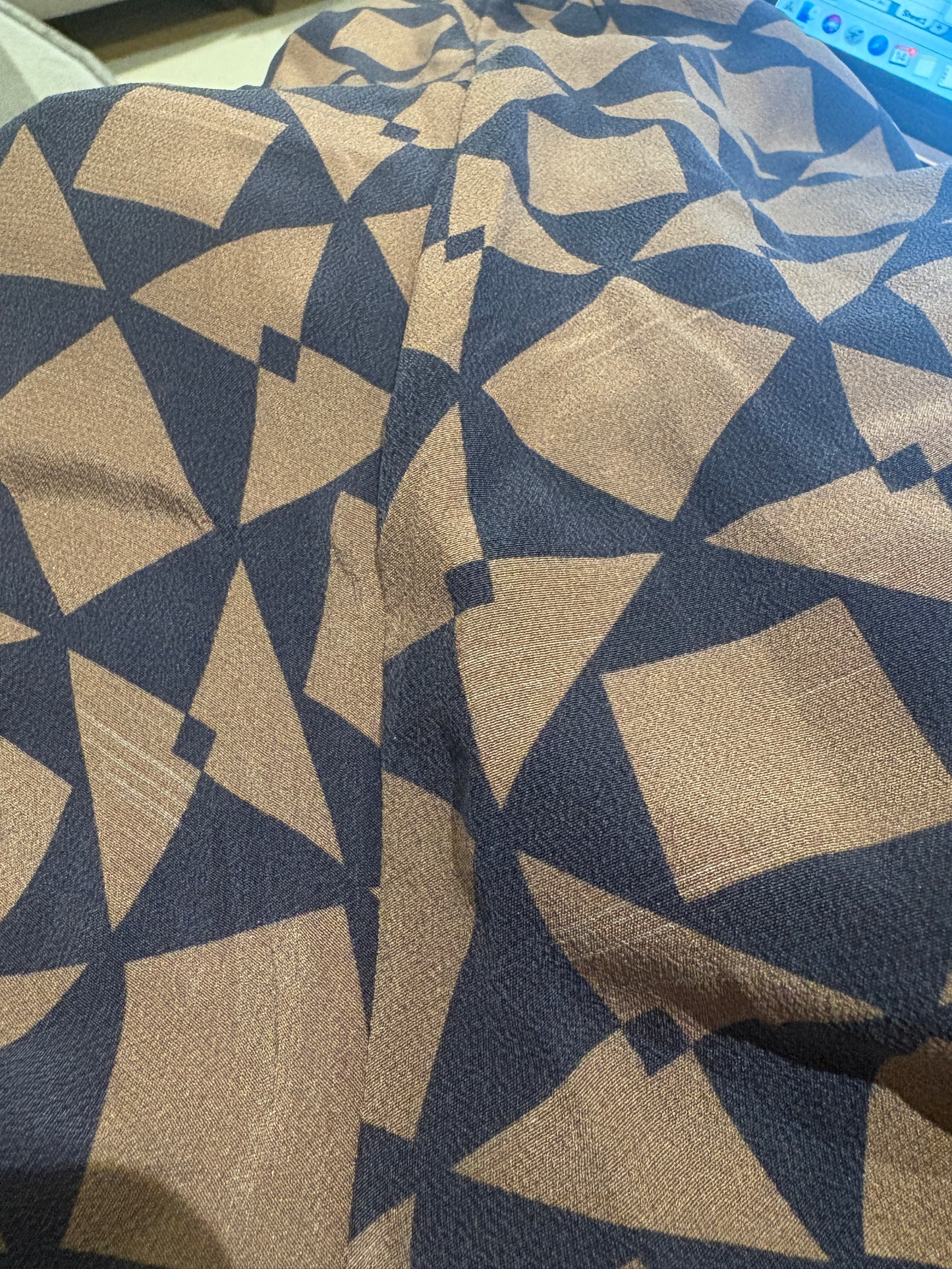 The Fold Cropped Silk Printed Culottes UK 12