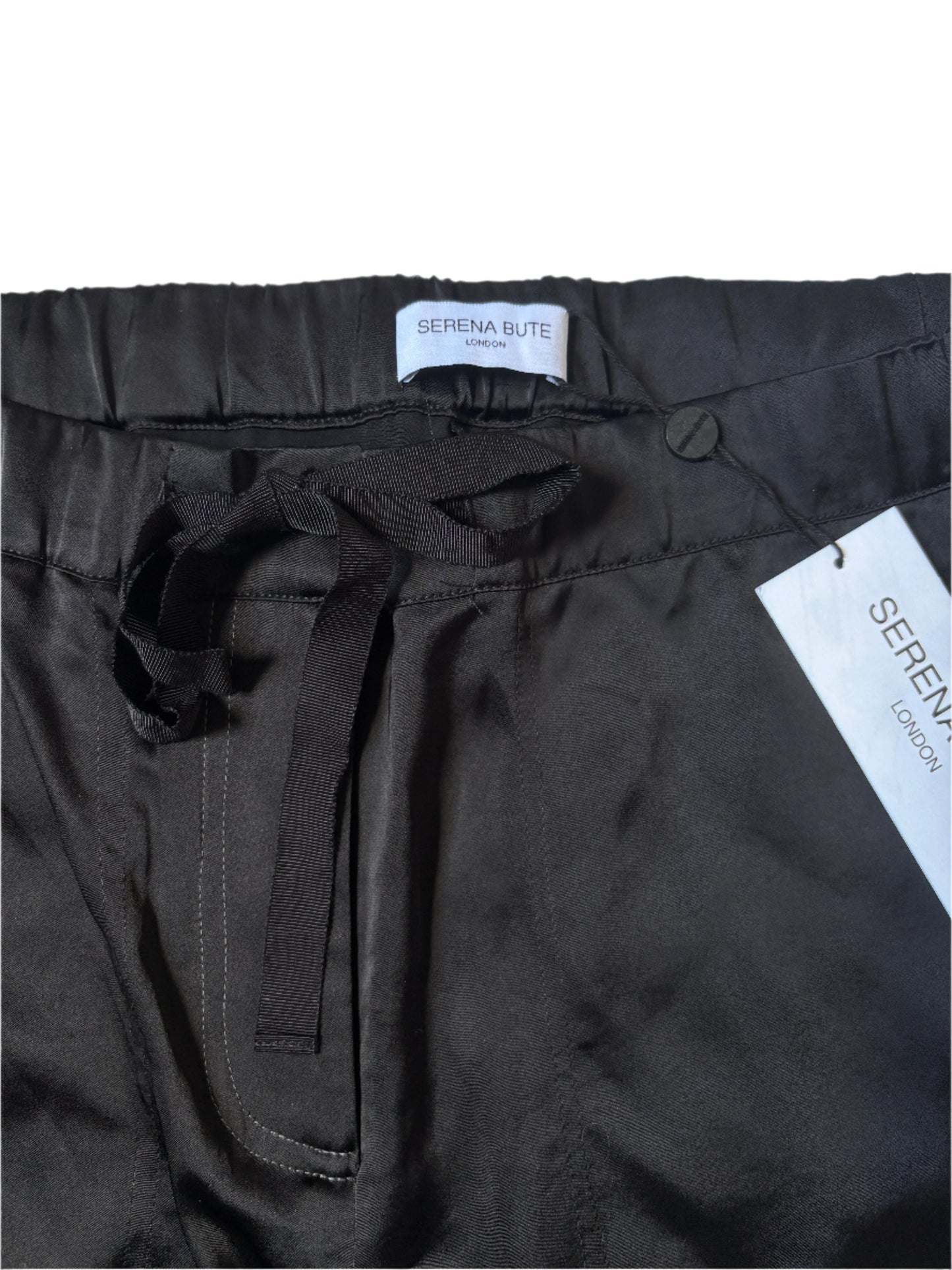 New With Tags Serena Bute Black Flat Fronted Jogger XL