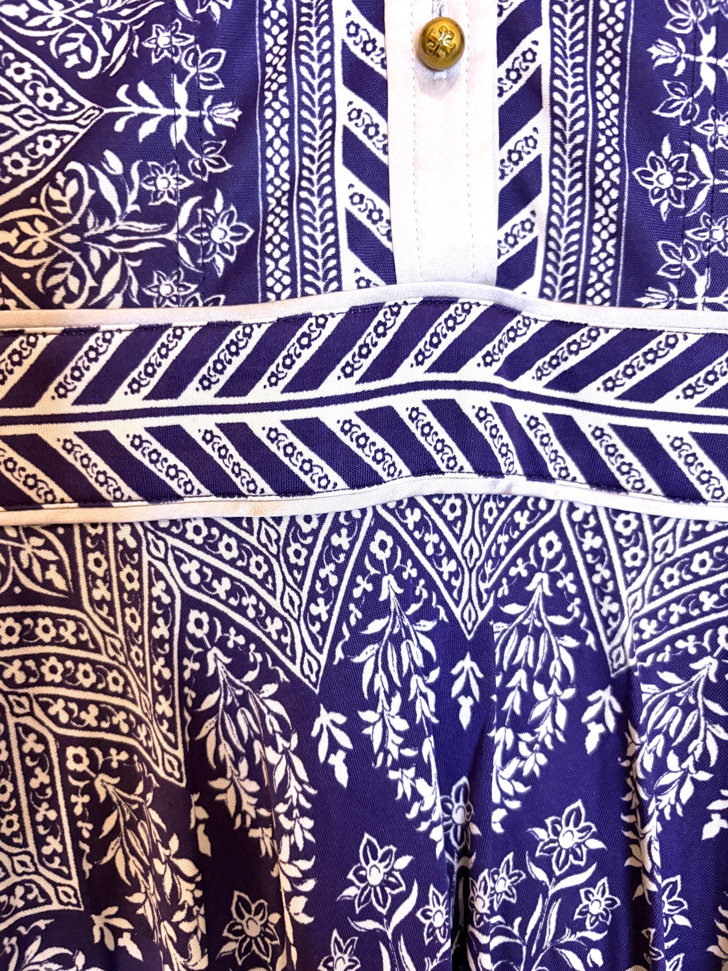 Tory Burch Purple Printed Dress S