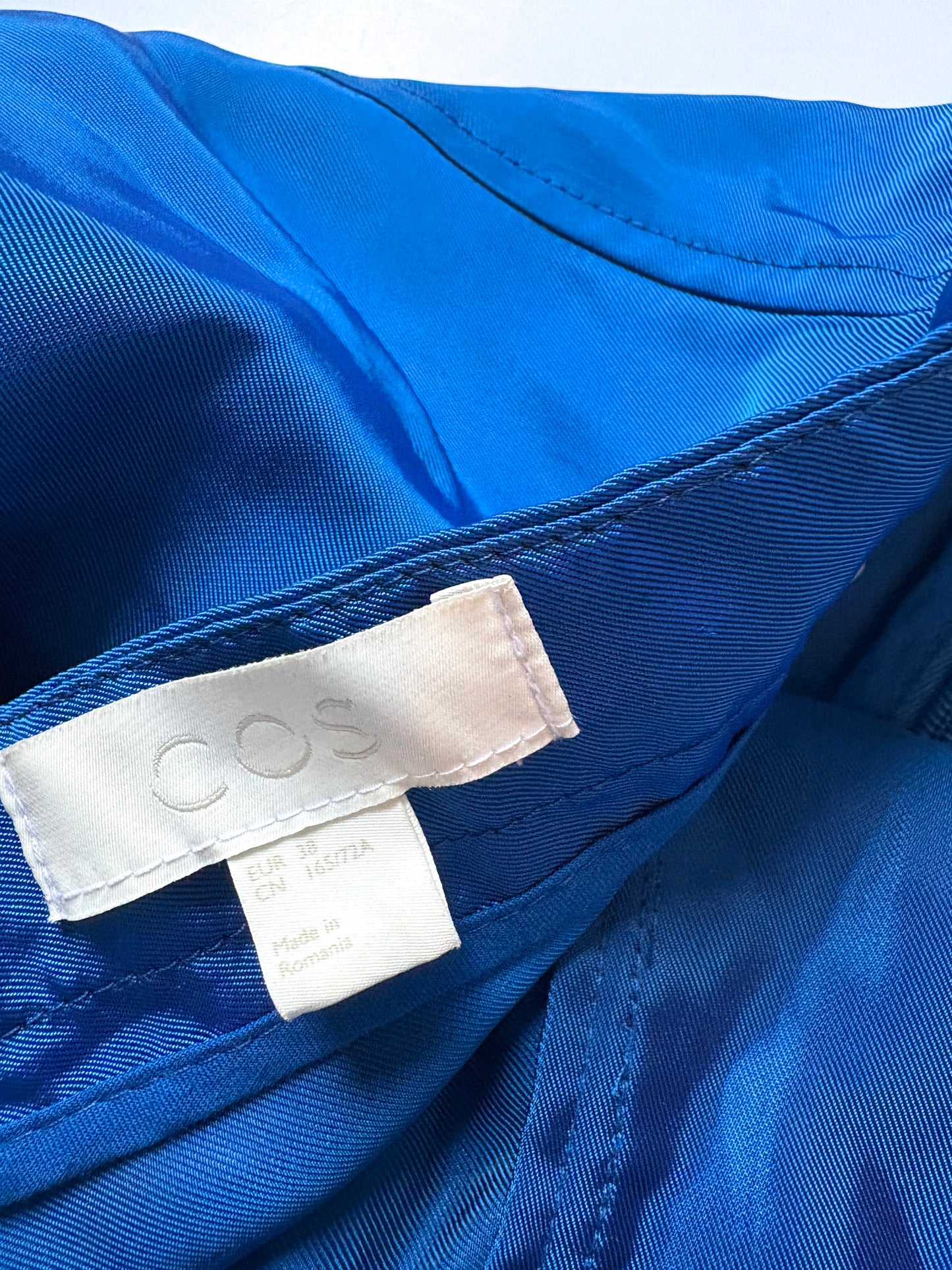 COS Topstitched Asymmetric Skirt UK 10